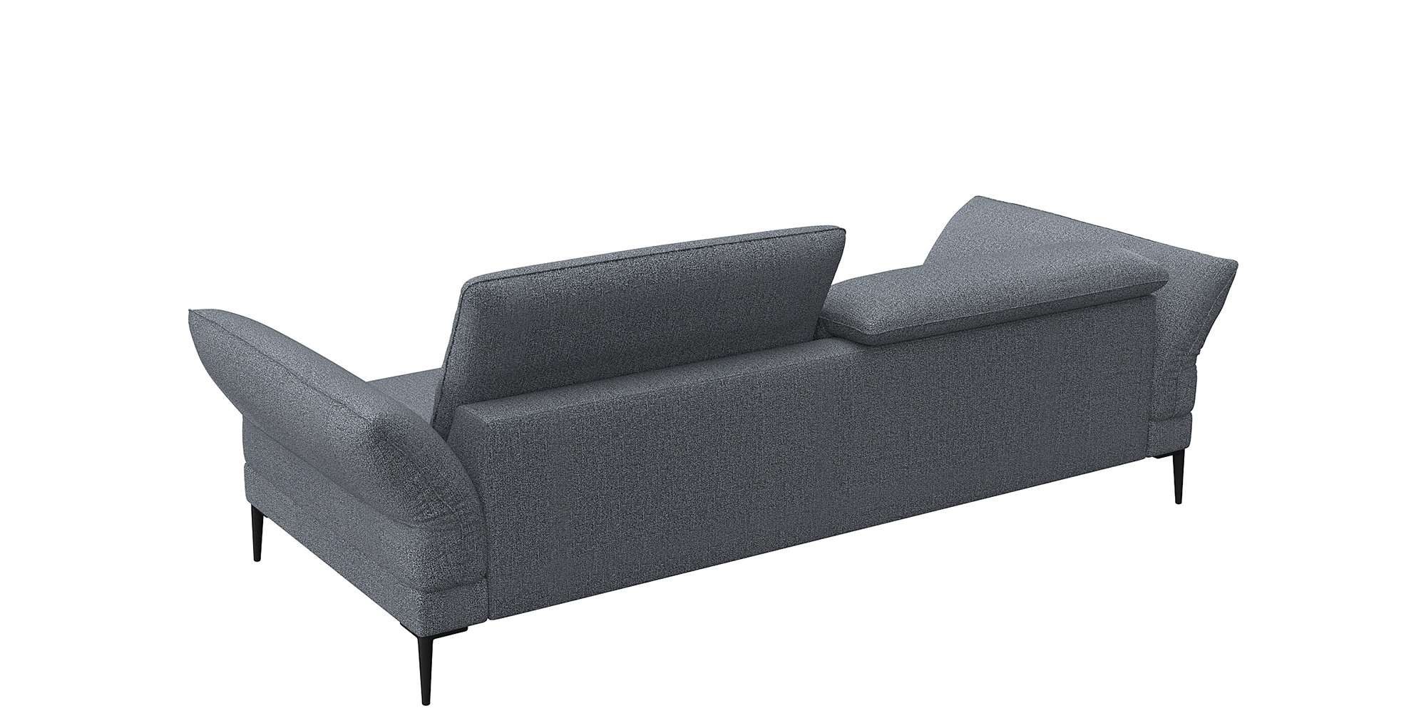 FLEXLUX 3-zitsbank Salino, functie-sofa, relaxsofa Bank met arm- en hoofdeinde verstellingen, koudschuim & staalgolven