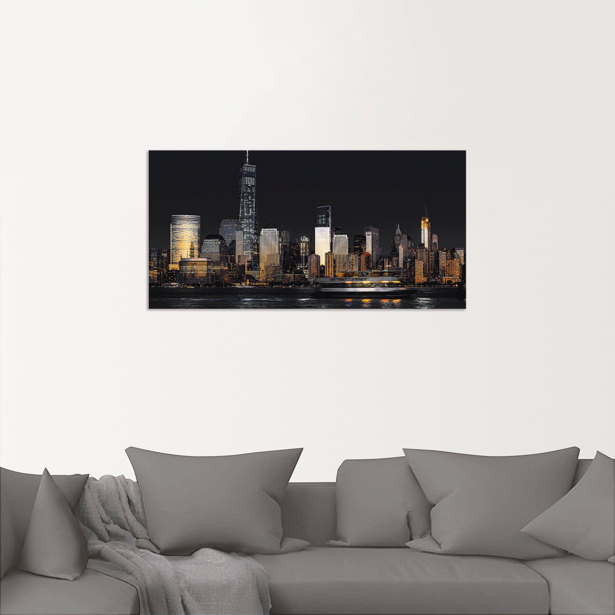 Artland Artprint New York Financial District als artprint van aluminium, artprint voor buiten, artprint op linnen in verschillende maten