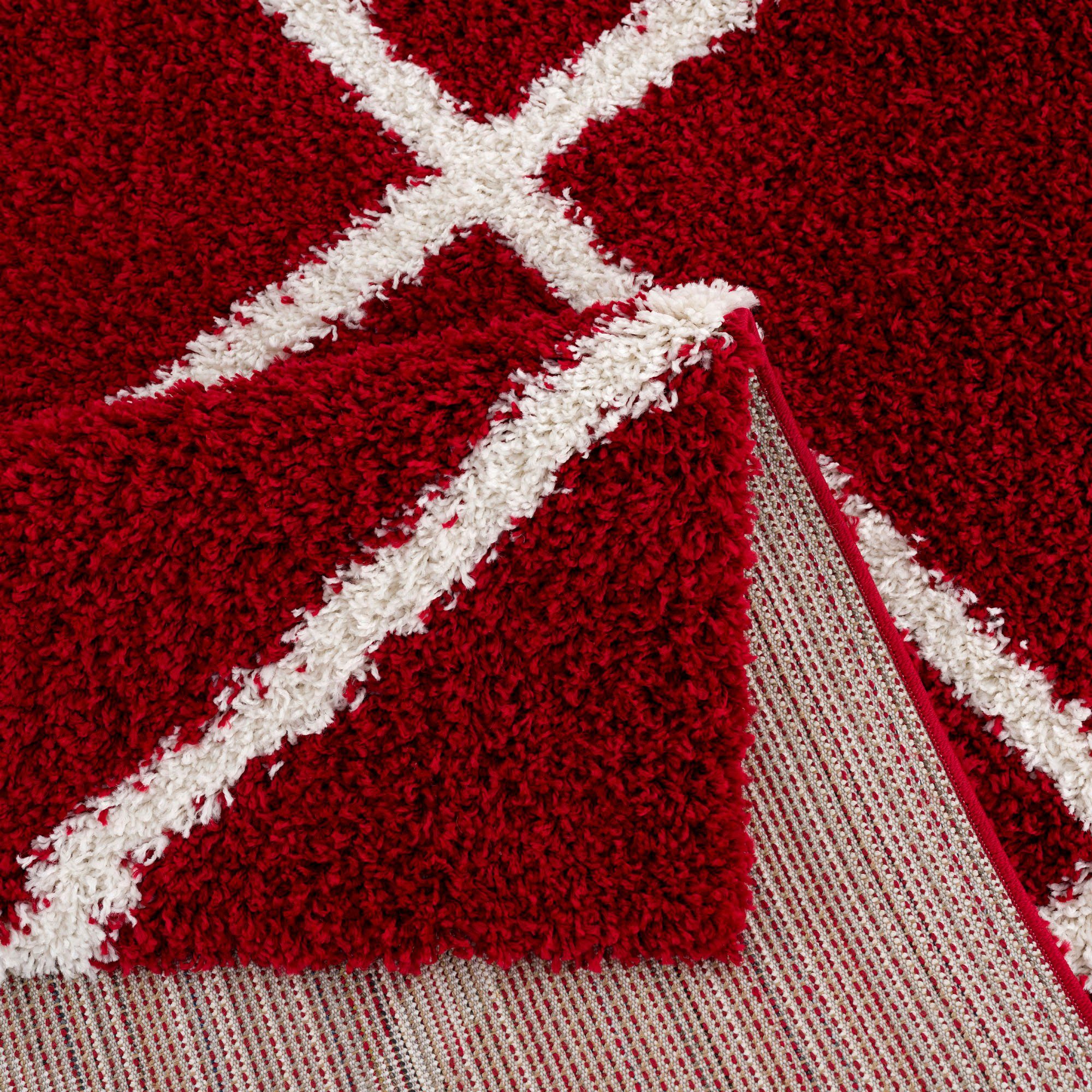 SANAT HALI Hoogpolig vloerkleed Madrid Woonkamer, lange pool, shaggy-vloerkleed