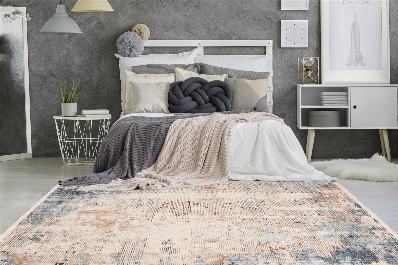 aRTE ESPINA Vloerkleed Palace 100 Soft touch, vintage-ontwerp, subtiele kleuren