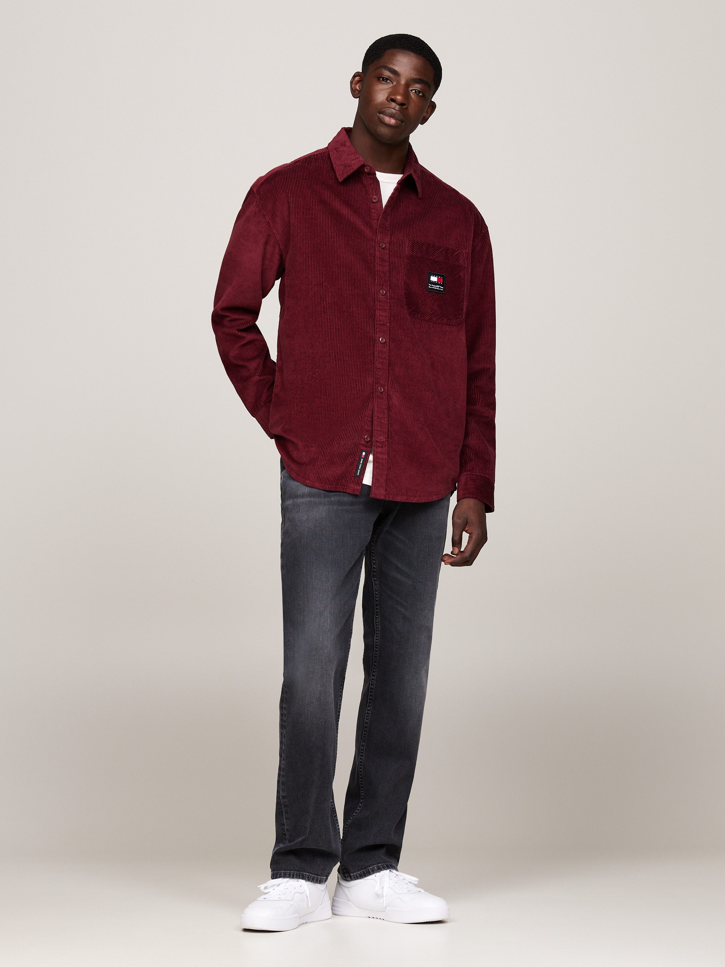 TOMMY JEANS Regular fit jeans RYAN RGLR STRGHT met gestempeld logo