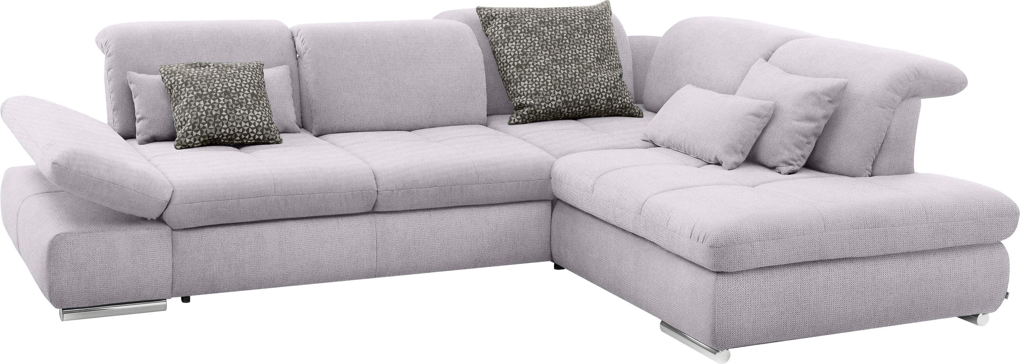 set one by Musterring Hoekbank SO 4100 met comfortabele pocketvering en hoofdeindeverstelling,