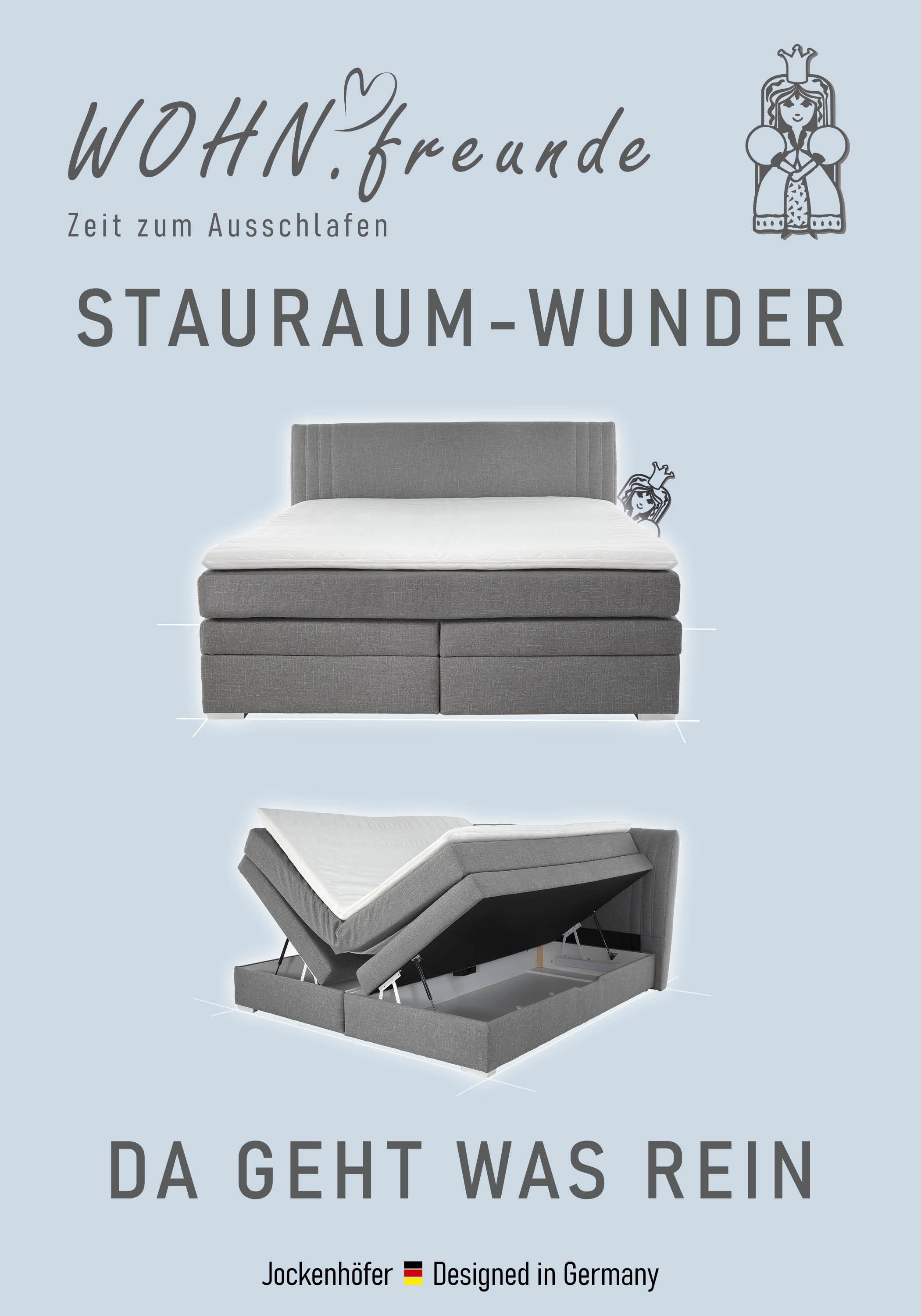 Jockenhöfer Gruppe Boxspring Amira, OTTOs Choice! Topseller, met bedkist en topper