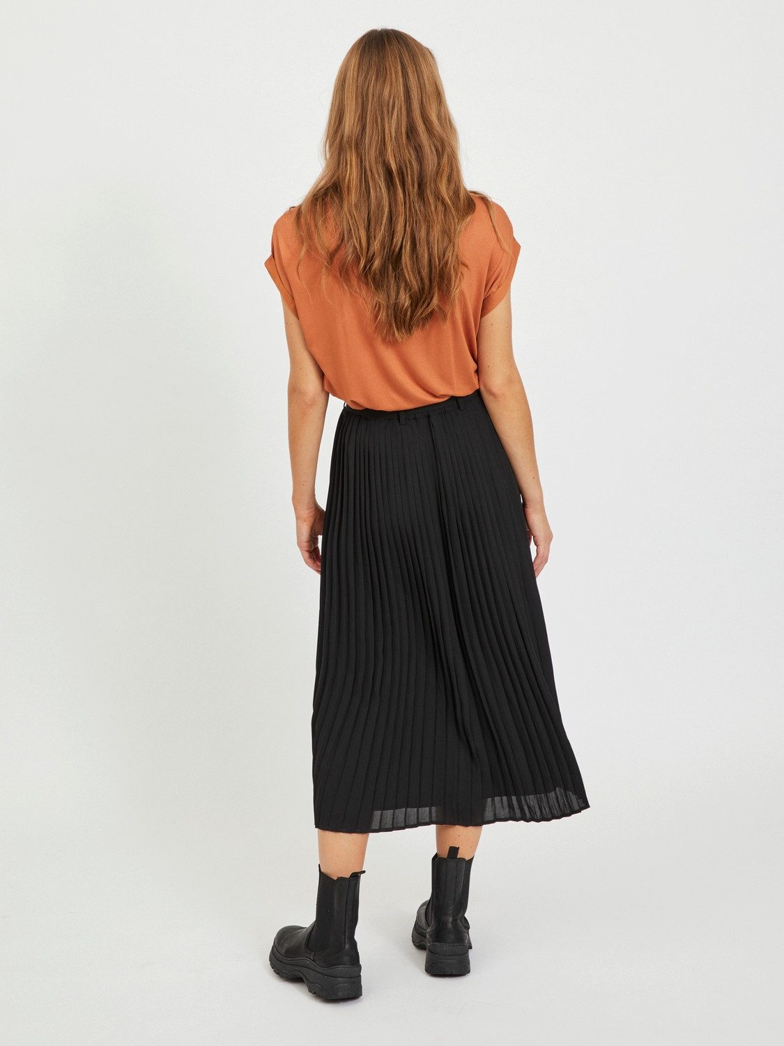 Vila Shirt met korte mouwen VIELLETTE S/S SATIN TOP - NOOS
