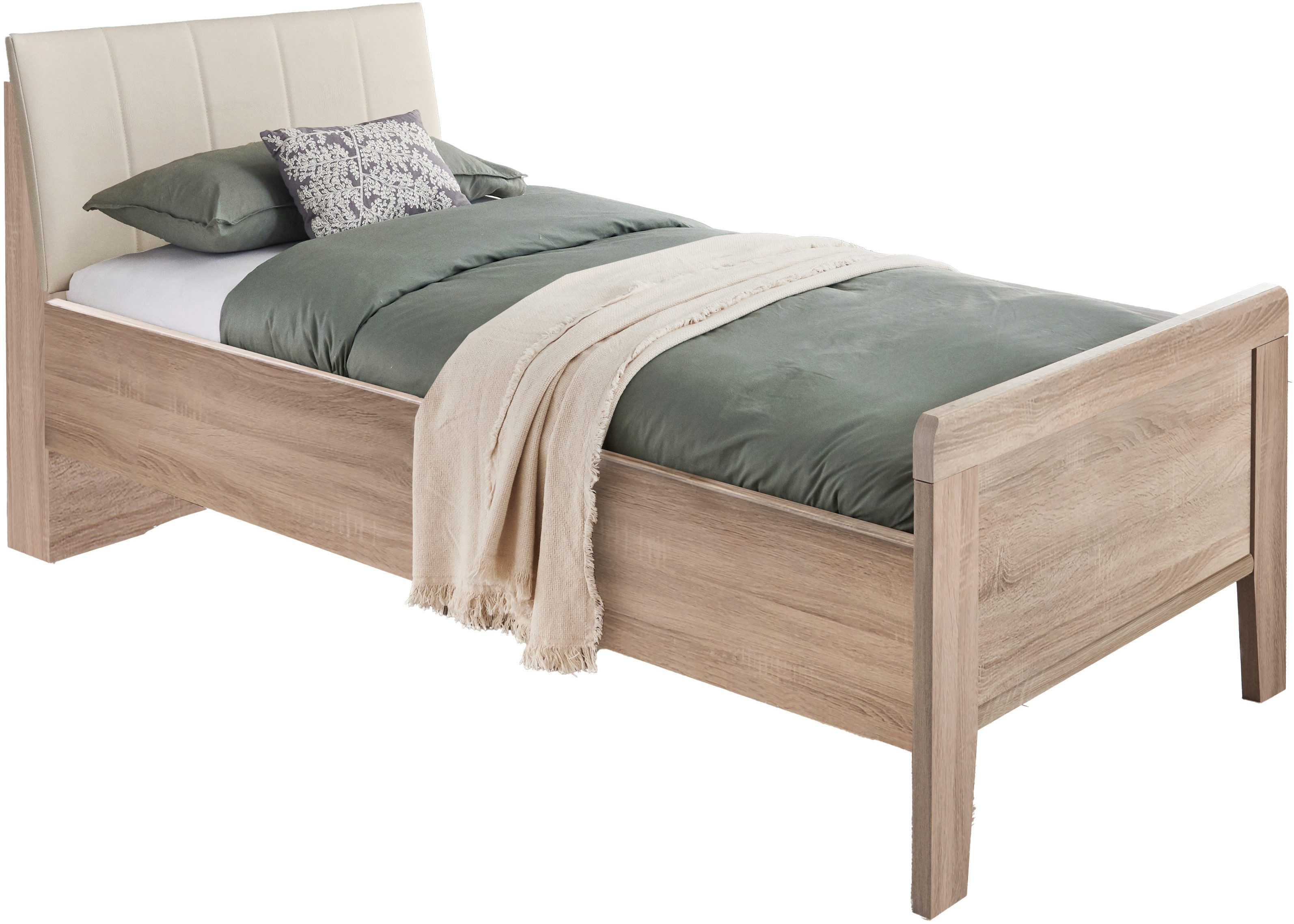 WIEMANN Houten bed Bern viervoudig verstelbare lighoogte bedden beige