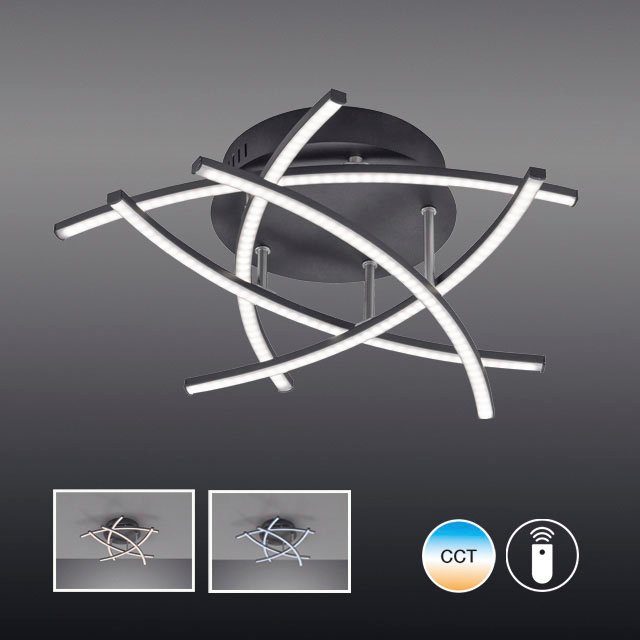 Honsel Leuchten Led-plafondlamp Cross TW Tunable white technologie kleurtemperaturen tussen 2700K+4000K (1 stuk)