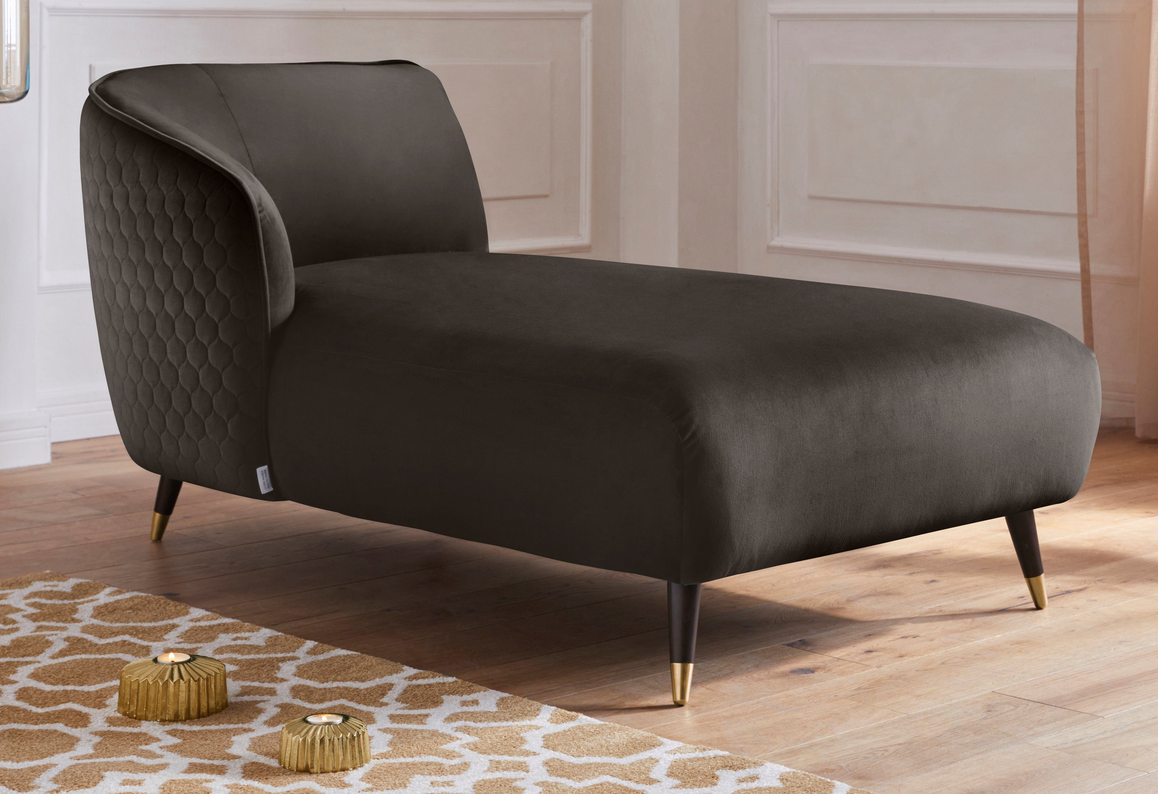 Guido Maria Kretschmer Home&Living Récamier Oradea met elegante stiksels op achterzijde van de rugleuning