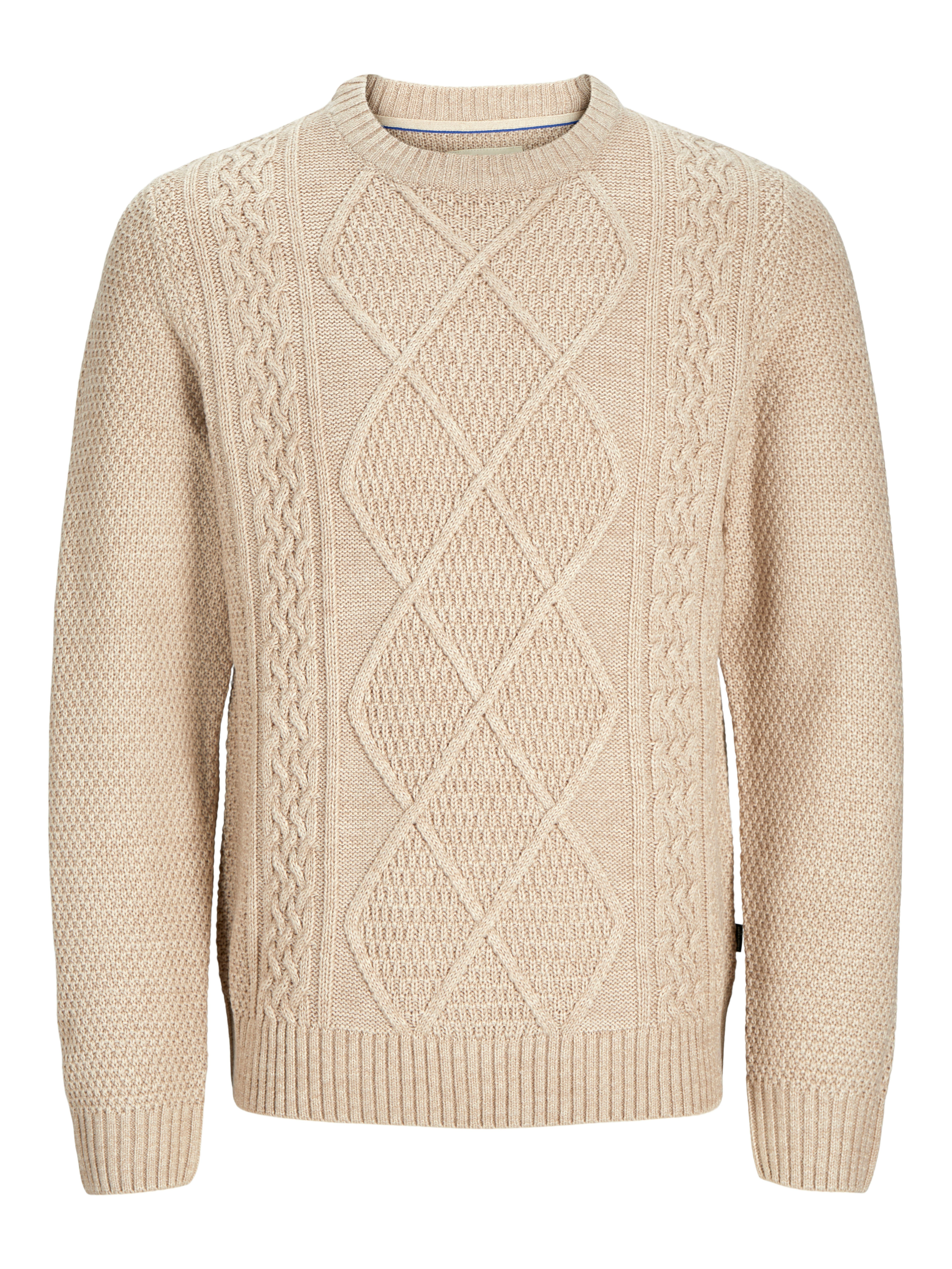 Jack & Jones Trui met ronde hals JPRBLUDIOGO CABLE KNIT LN