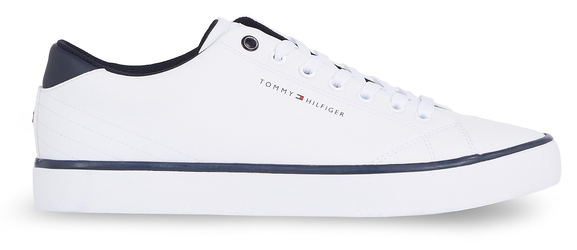 Tommy Hilfiger Sneakers TH HI VULC CORE LOW LEATHER ESS , vrijetijdsschoen, lage schoen, veterschoen...