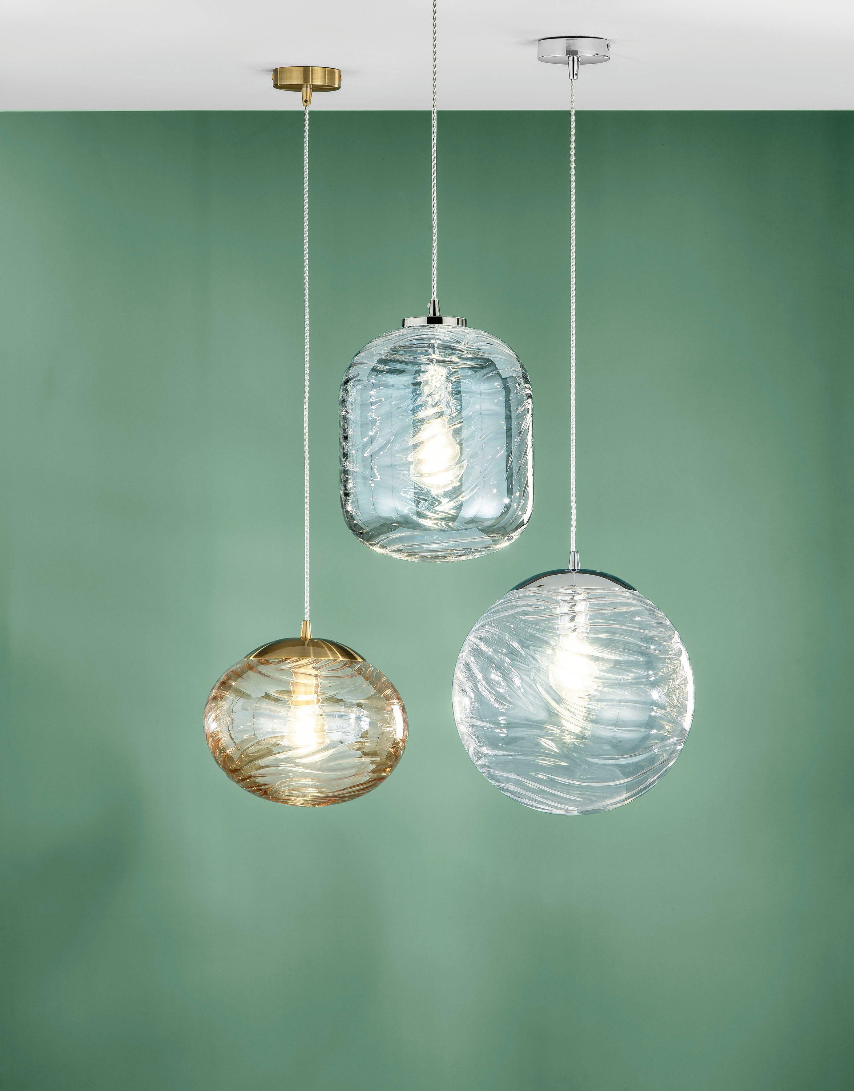 ECO-LIGHT Hanglamp Nereide hoogwaardig glas (1 stuk)