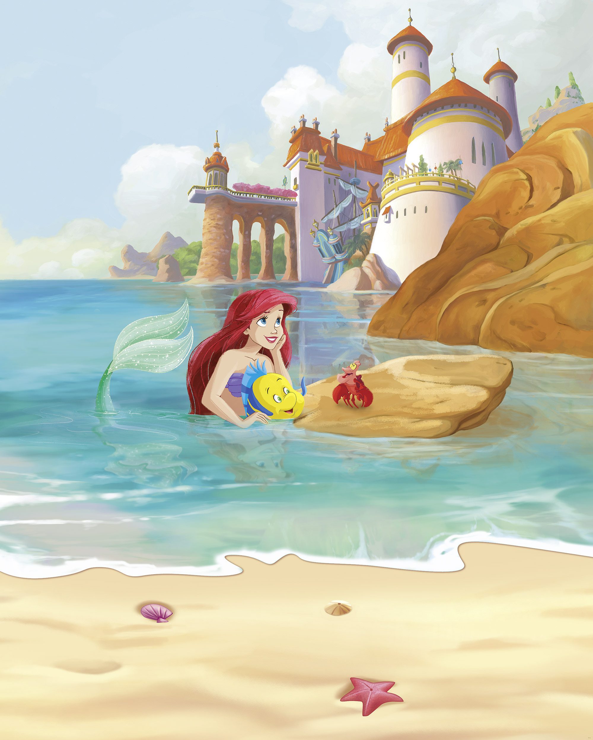 Komar Kinderbehang Disney Ariel Daydream (1 stuk)