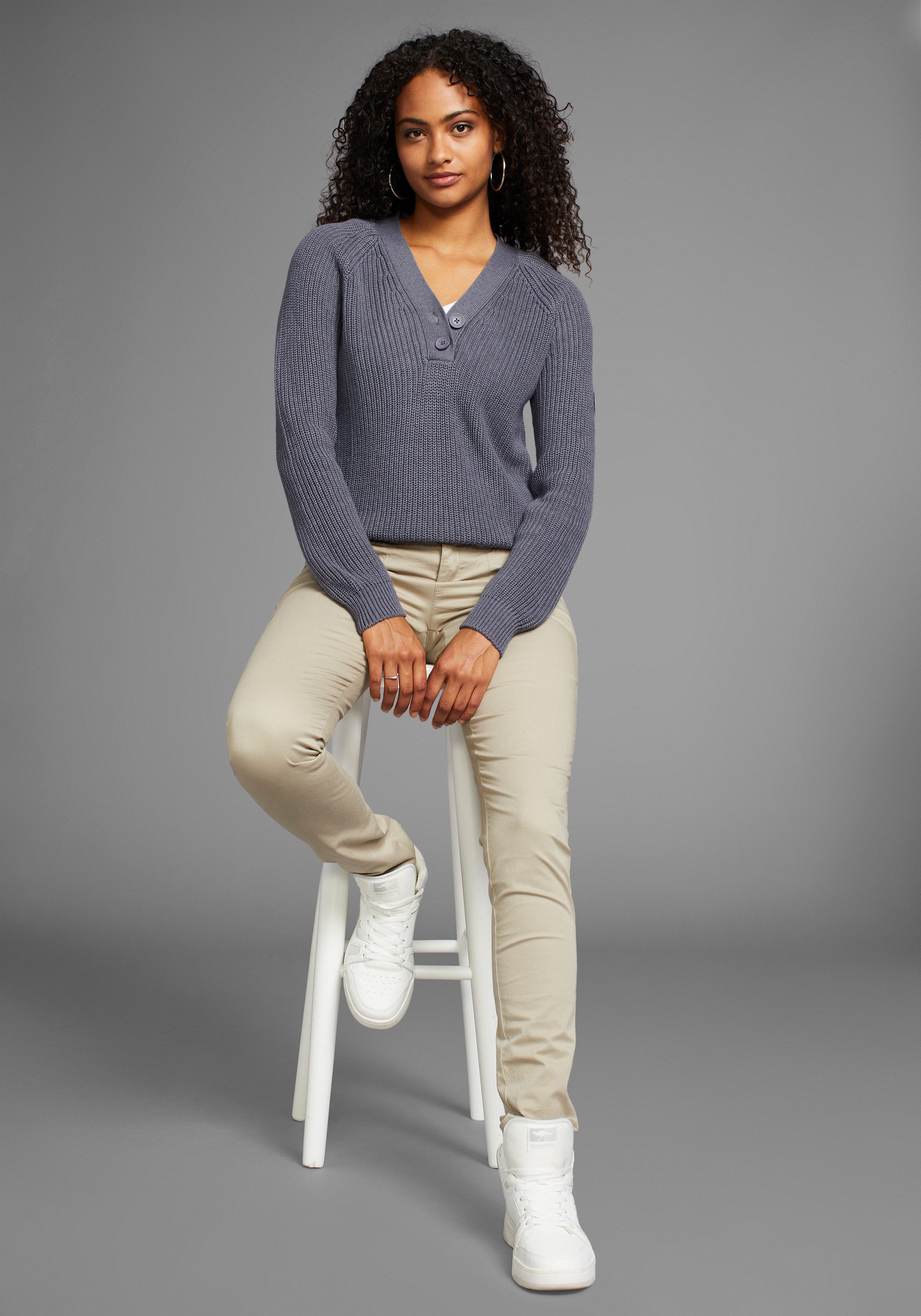 KangaROOS Trui met V-hals met v-hals