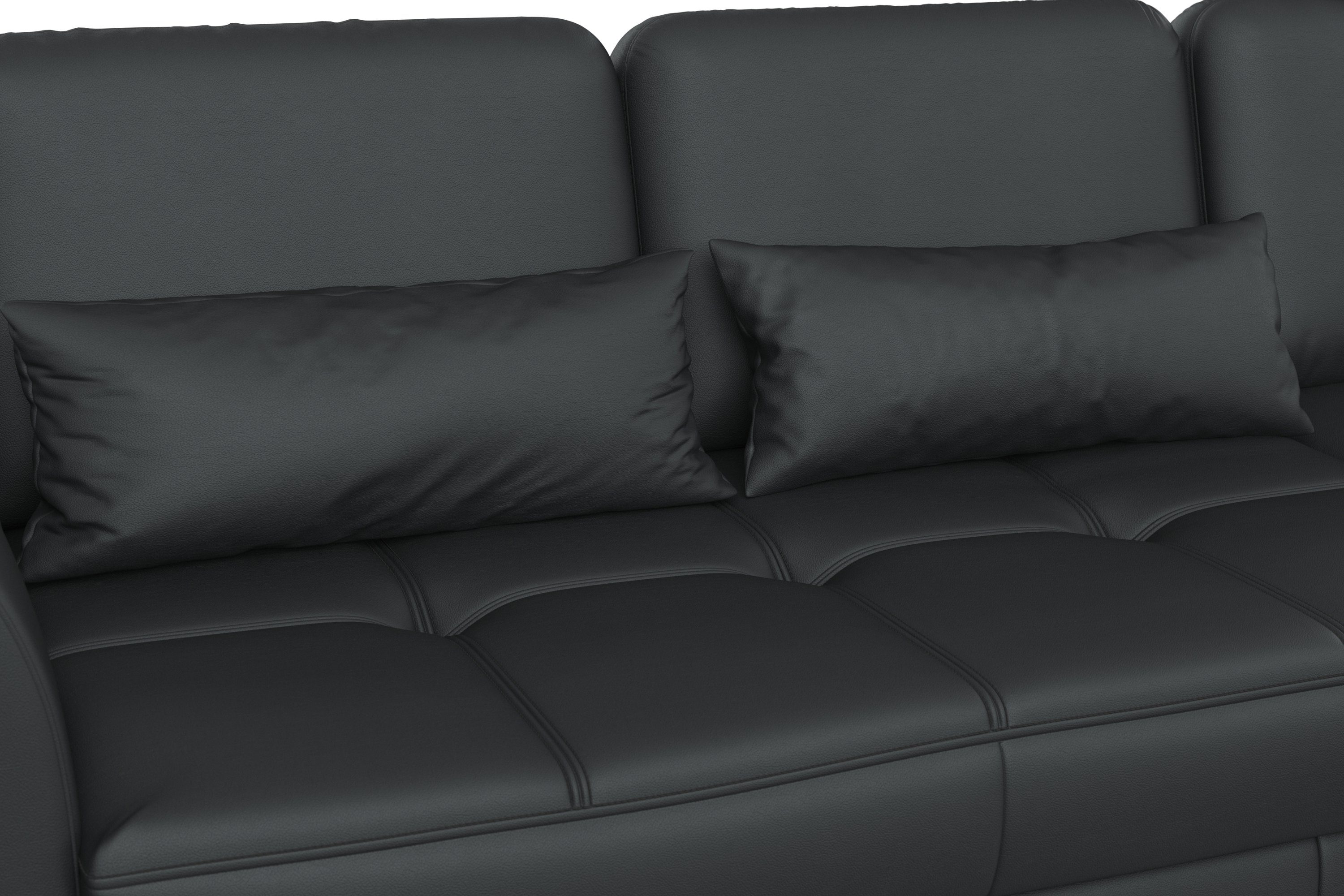sit&more Hoekbank Bendigo L-vorm inclusief zitdiepteverstelling, bodemvrijheid 15 cm, 2 pootkleuren
