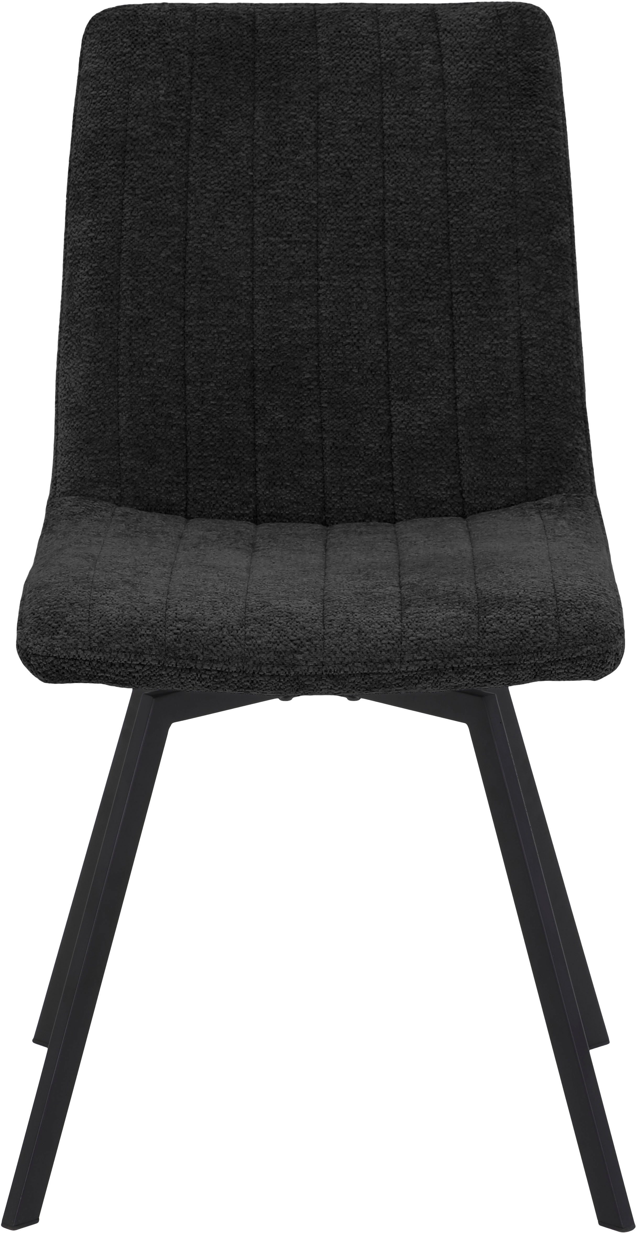 HELA Eethoek Saar Tafel 160-200x90 cm, inlegplaat, X-frame, stoel 360° draaibaar (6-delig)