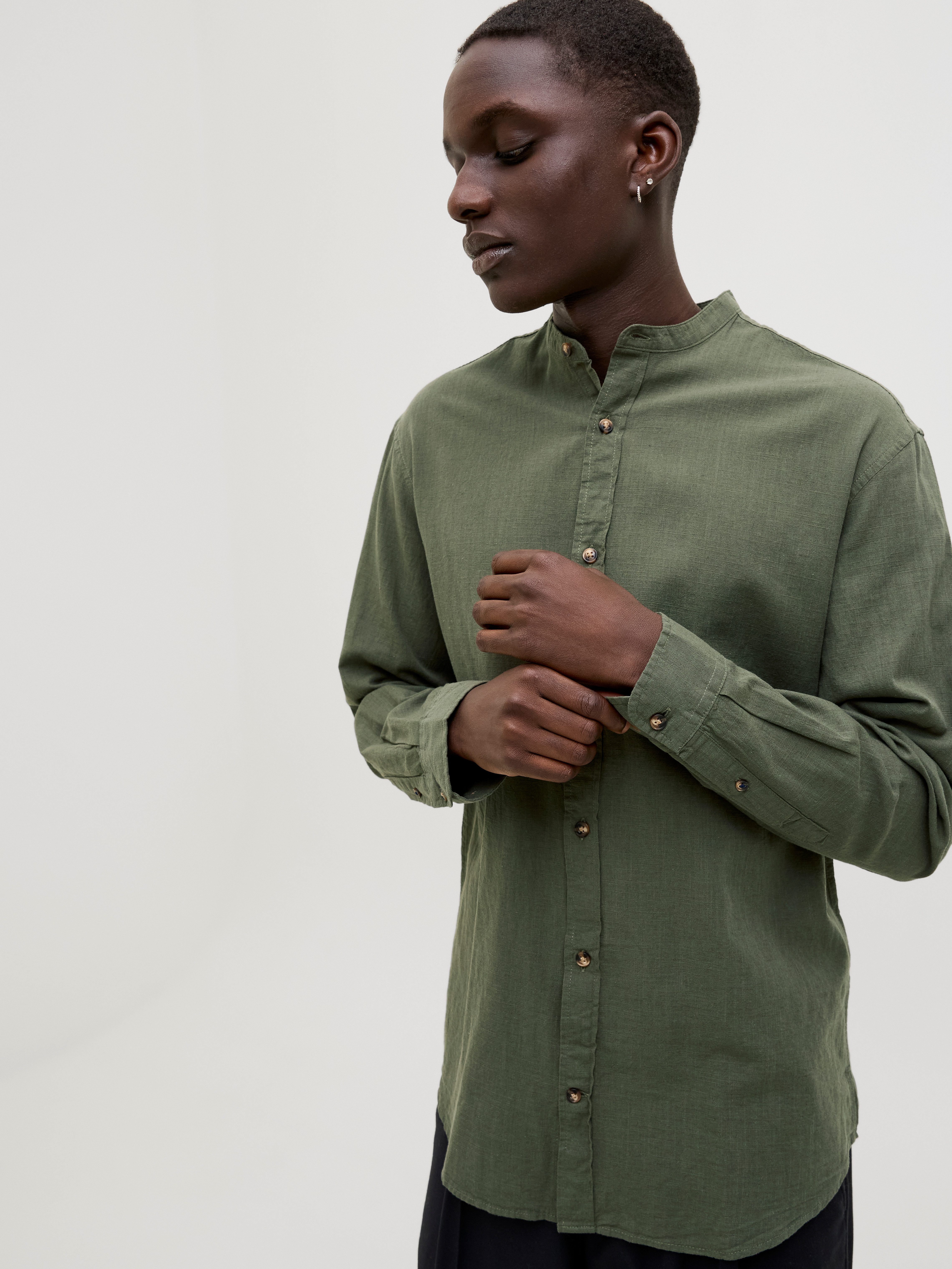 Jack & Jones Overhemd met lange mouwen JJESUMMER BAND SHIRT LS SN