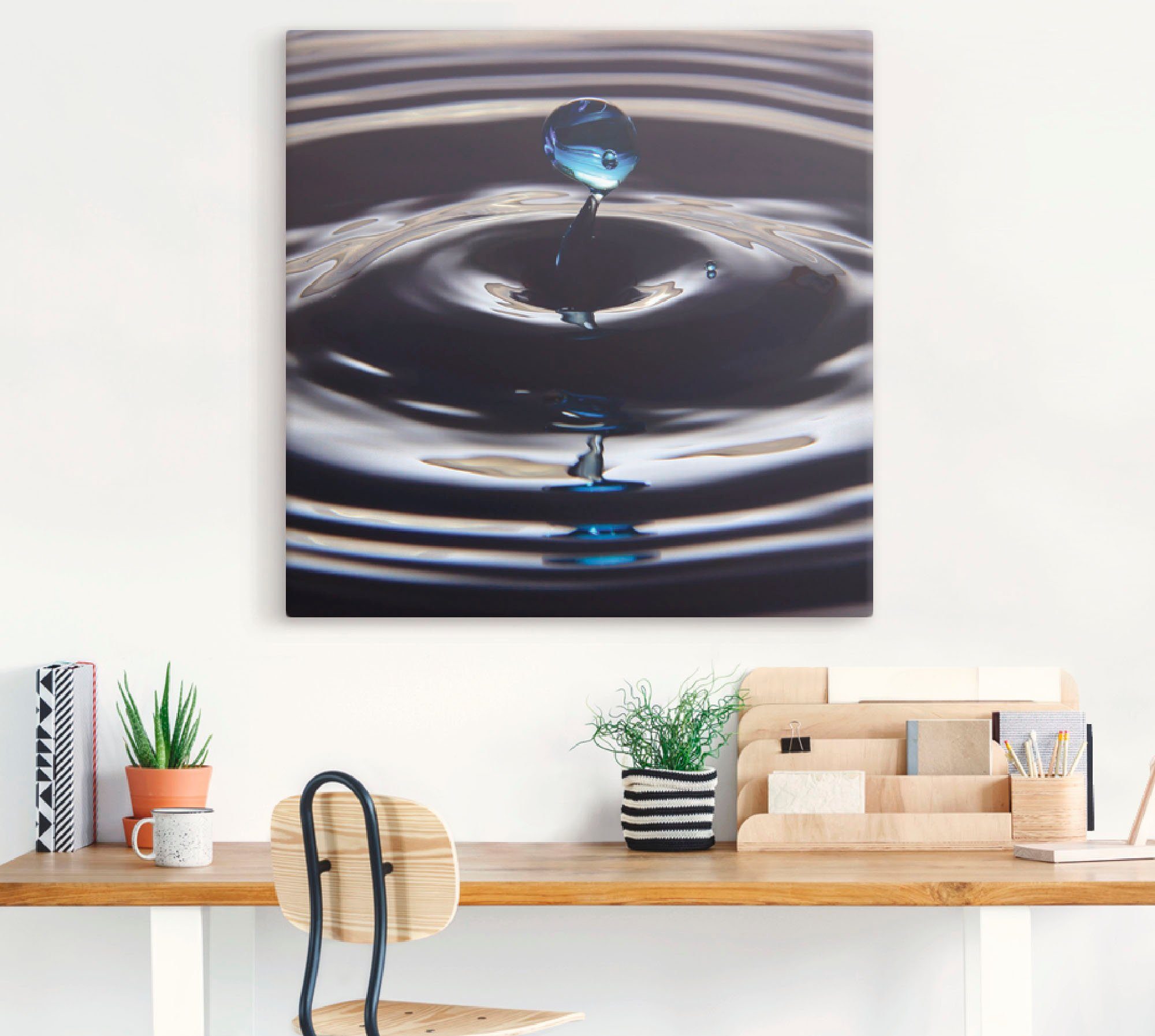Artland Artprint op linnen Verloren druppel gespannen op een spieraam