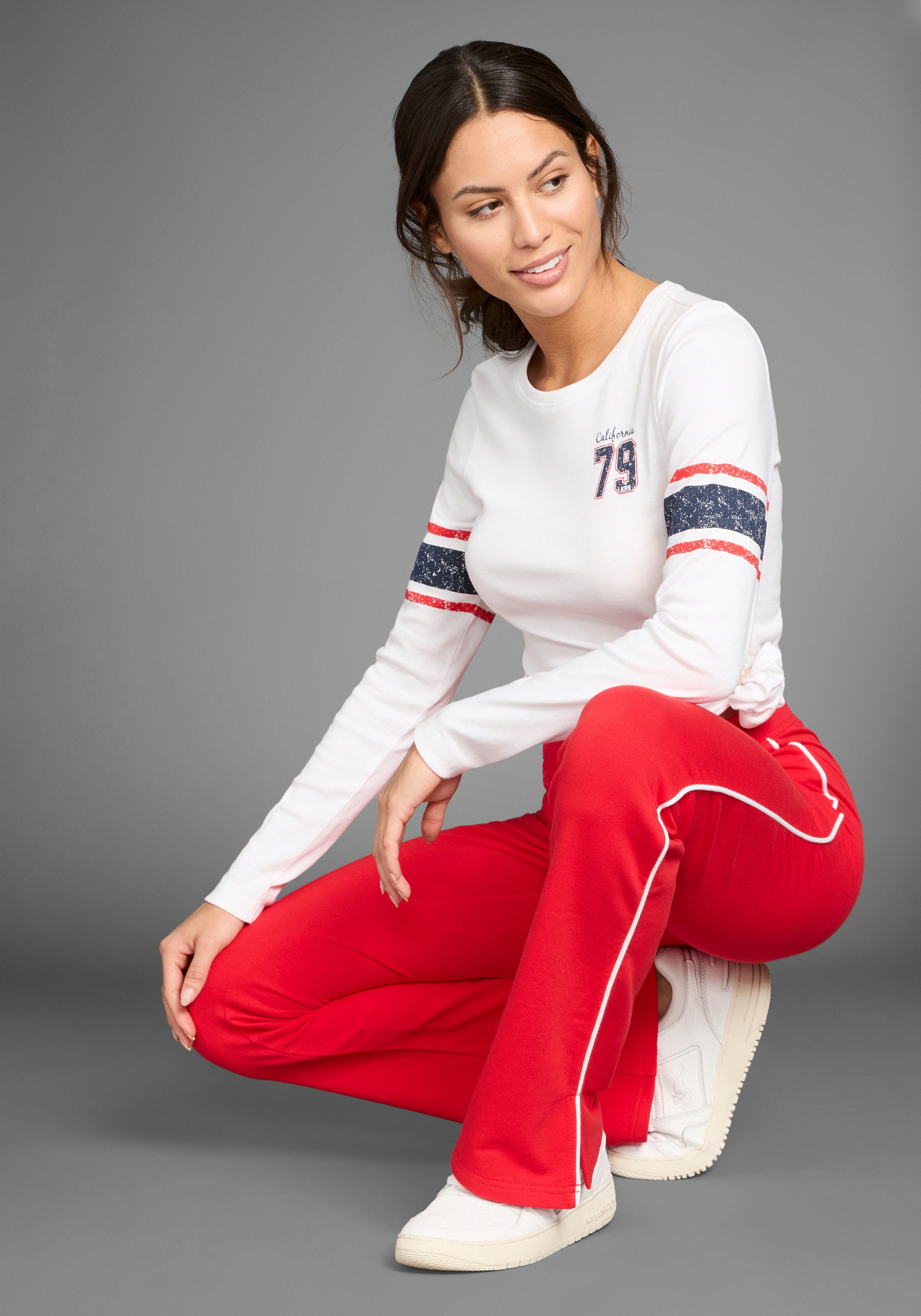 KangaROOS Jazzpants met contrastkleurige paspels - nieuwe collectie