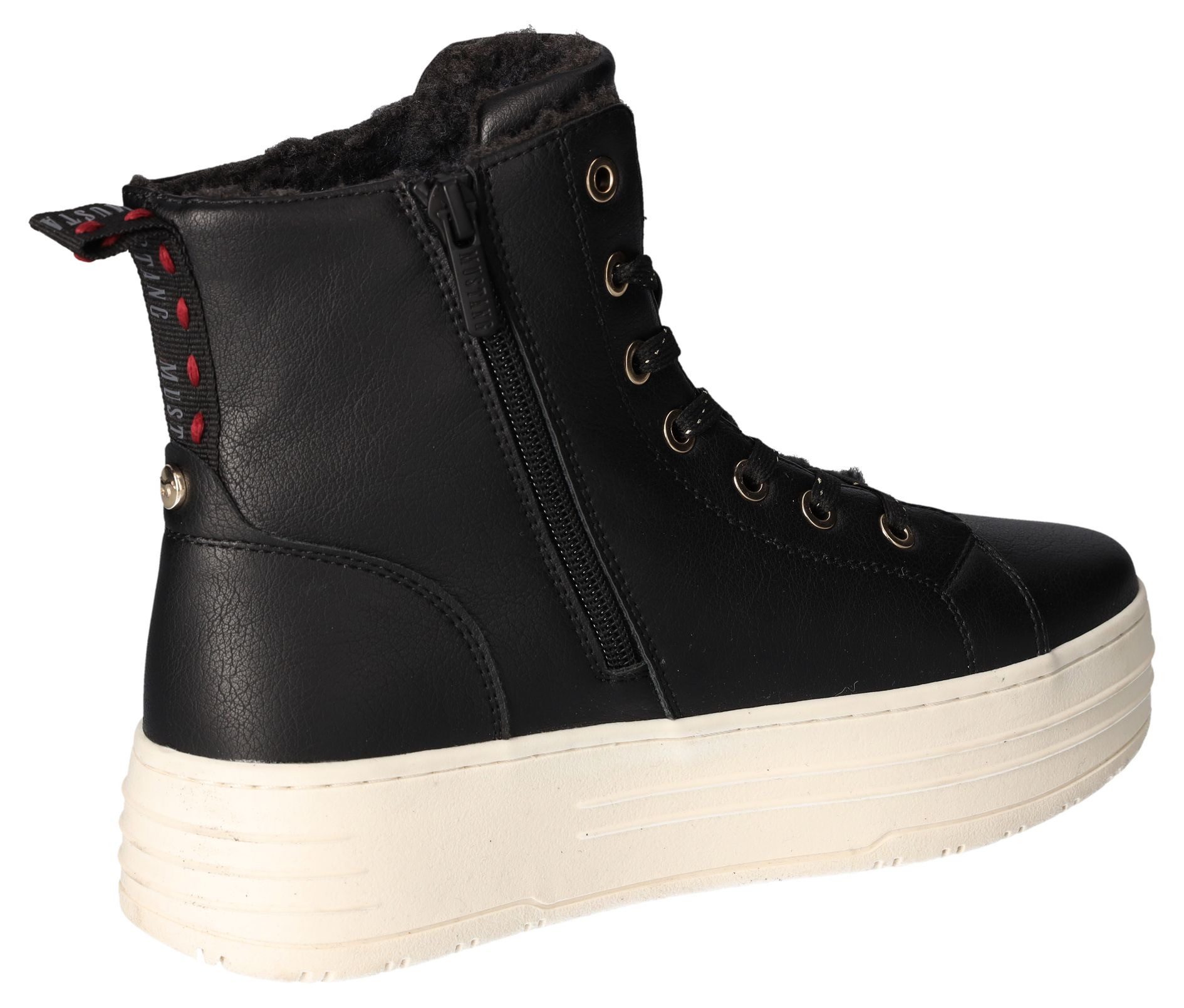 Mustang Shoes Winterlaarzen , plateauboots, enkellaars, high top sneaker met binnenrits