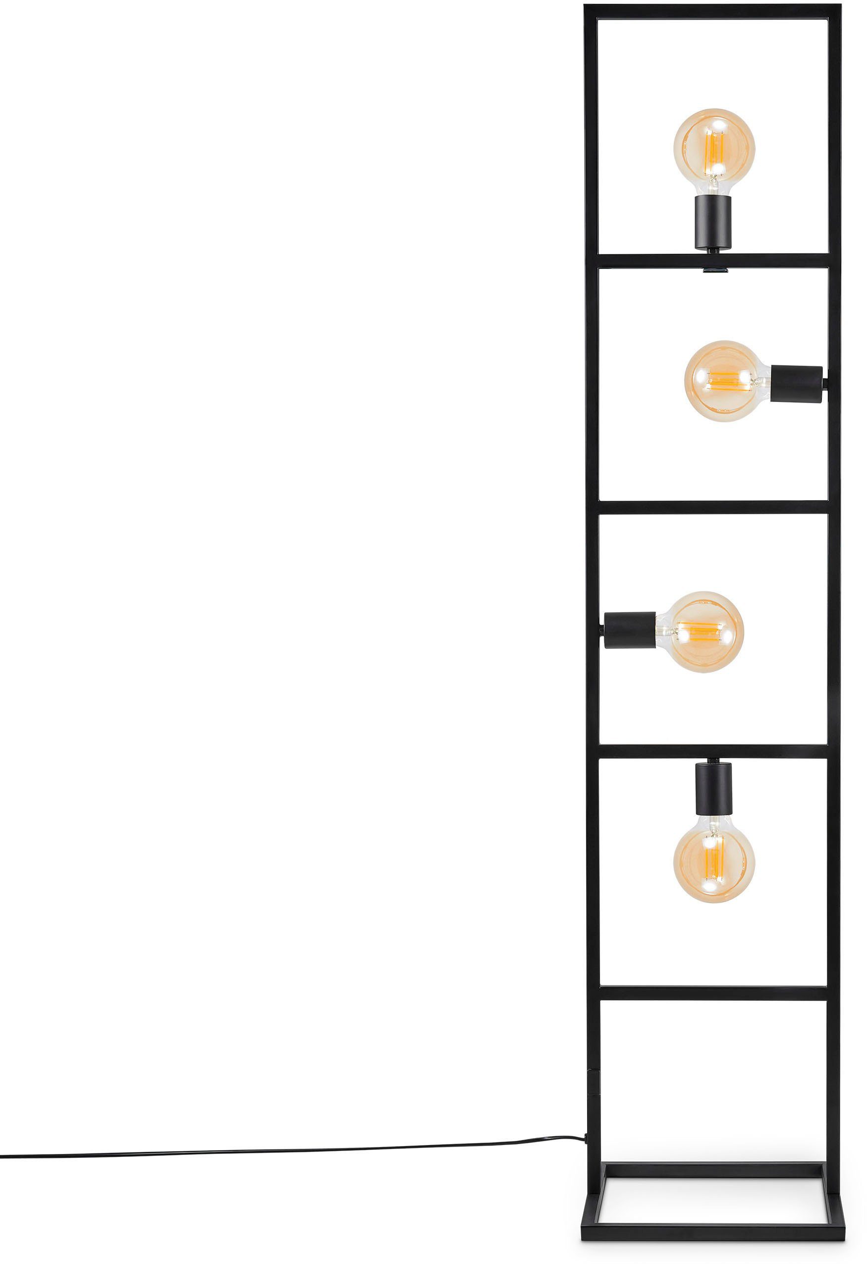 Paco Home Staande lamp Oskar LED vloerlamp woonkamer slaapkamer eetkamer modern