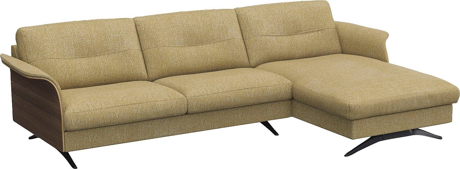 FLEXLUX Hoekbank Glow, super comfortabel door hoogwaardige zitconstructie met binnenvering, L-vorm
