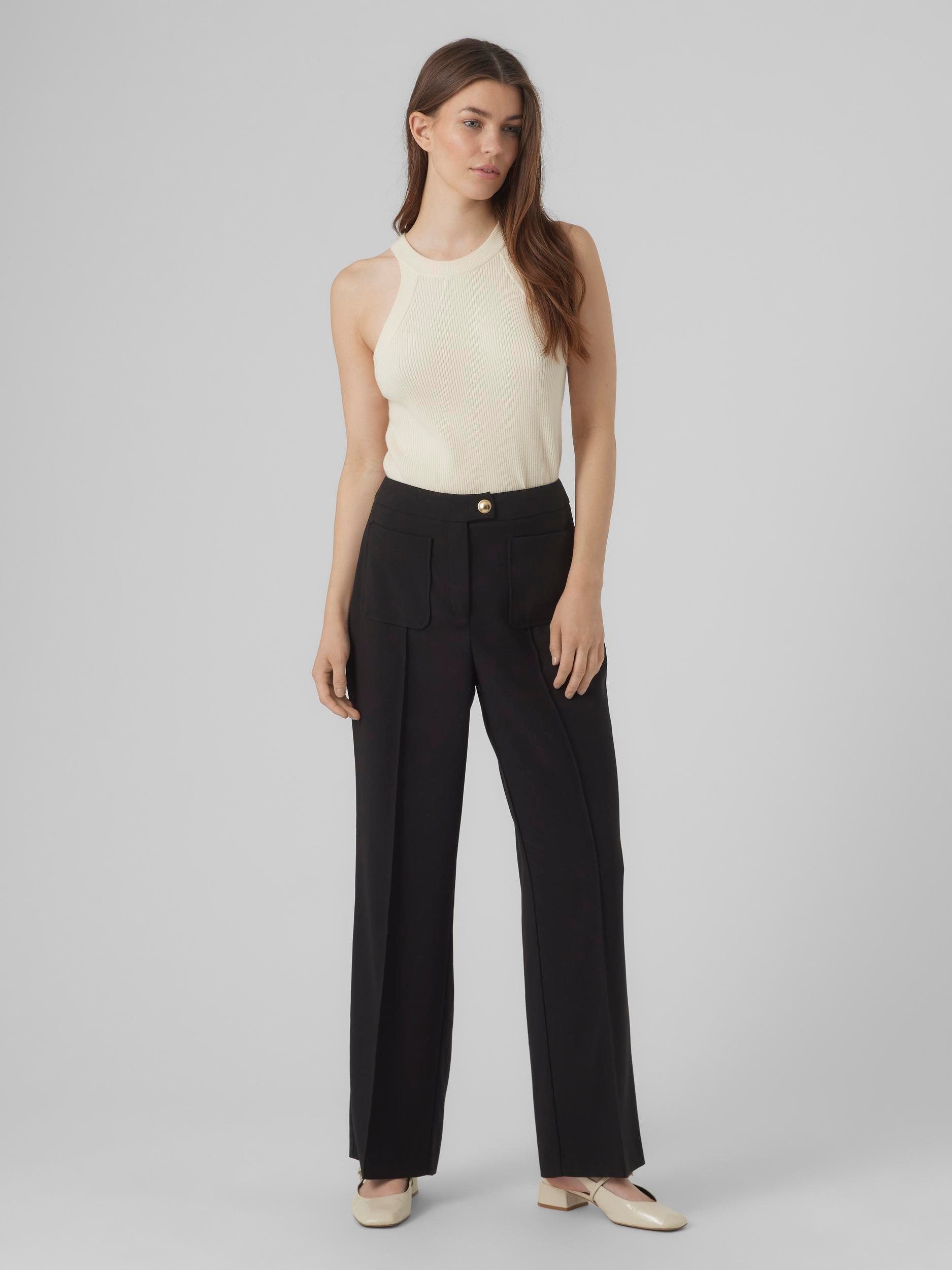 Vero Moda Pantalon VMGECINA HW WIDE PANTS TLR WVN BTQ