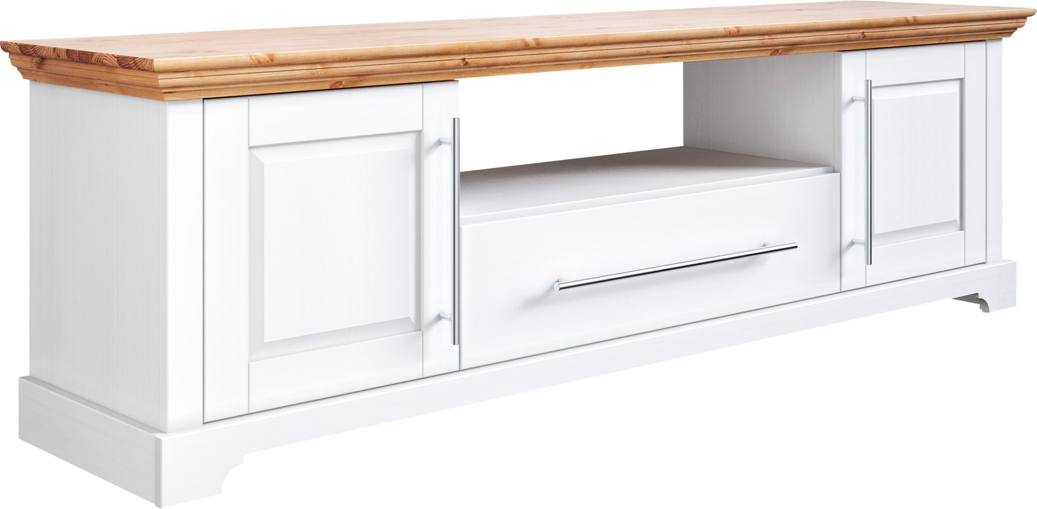 Home affaire Tv-meubel Meliss Lowboard, 2-deurs, breedte 171 cm, massief grenen, FSC®