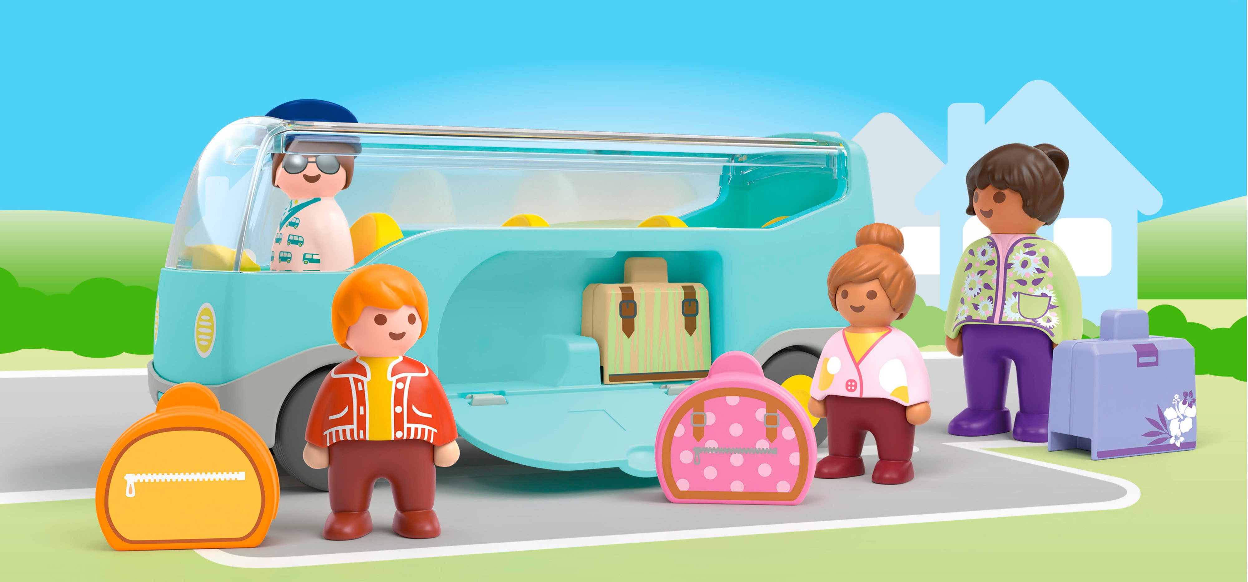 Playmobil® Constructie-speelset Reisbus (71682), JUNIOR (9-delig)