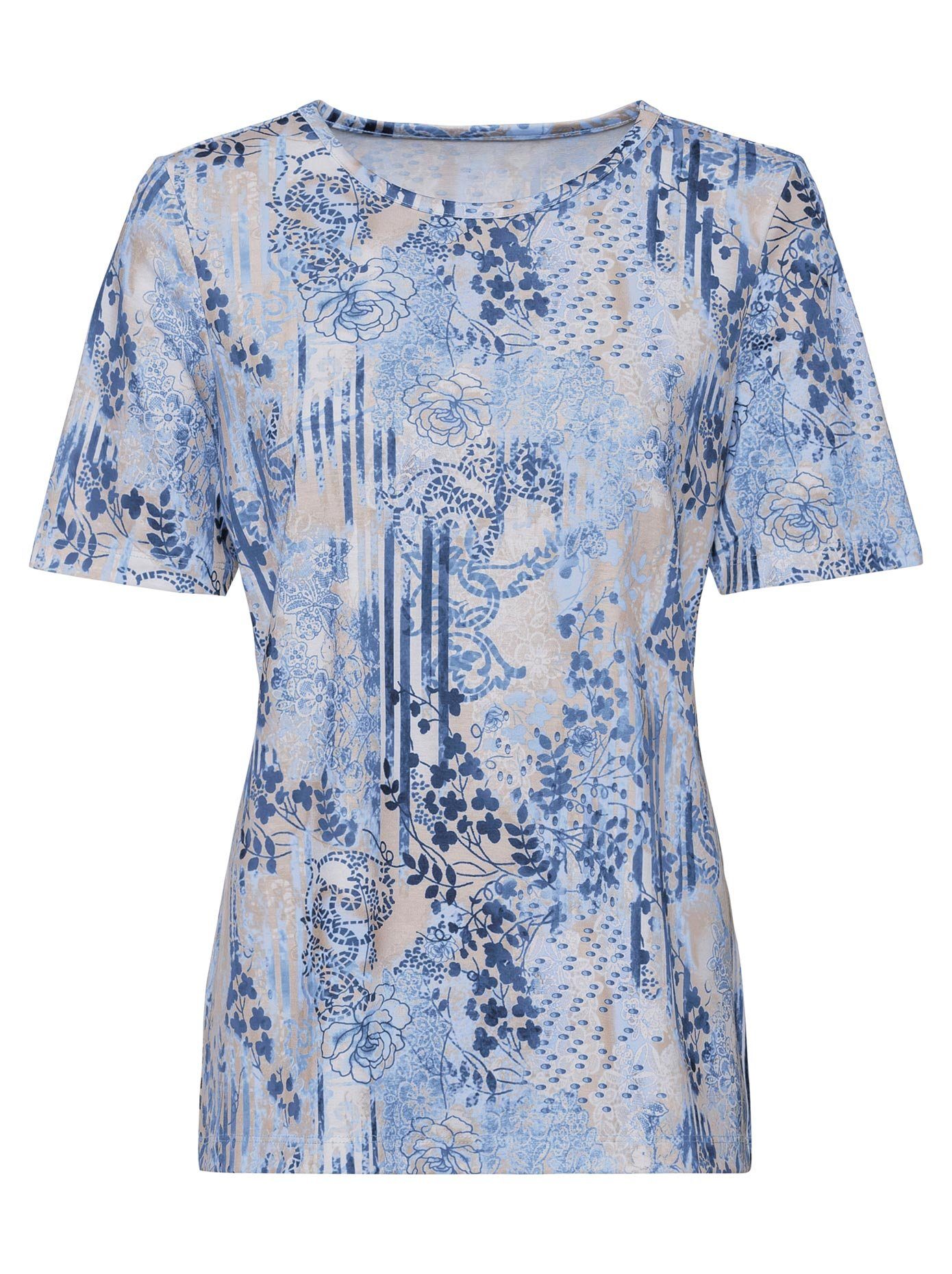 Classic Shirt met ronde hals Shirt (1-delig)