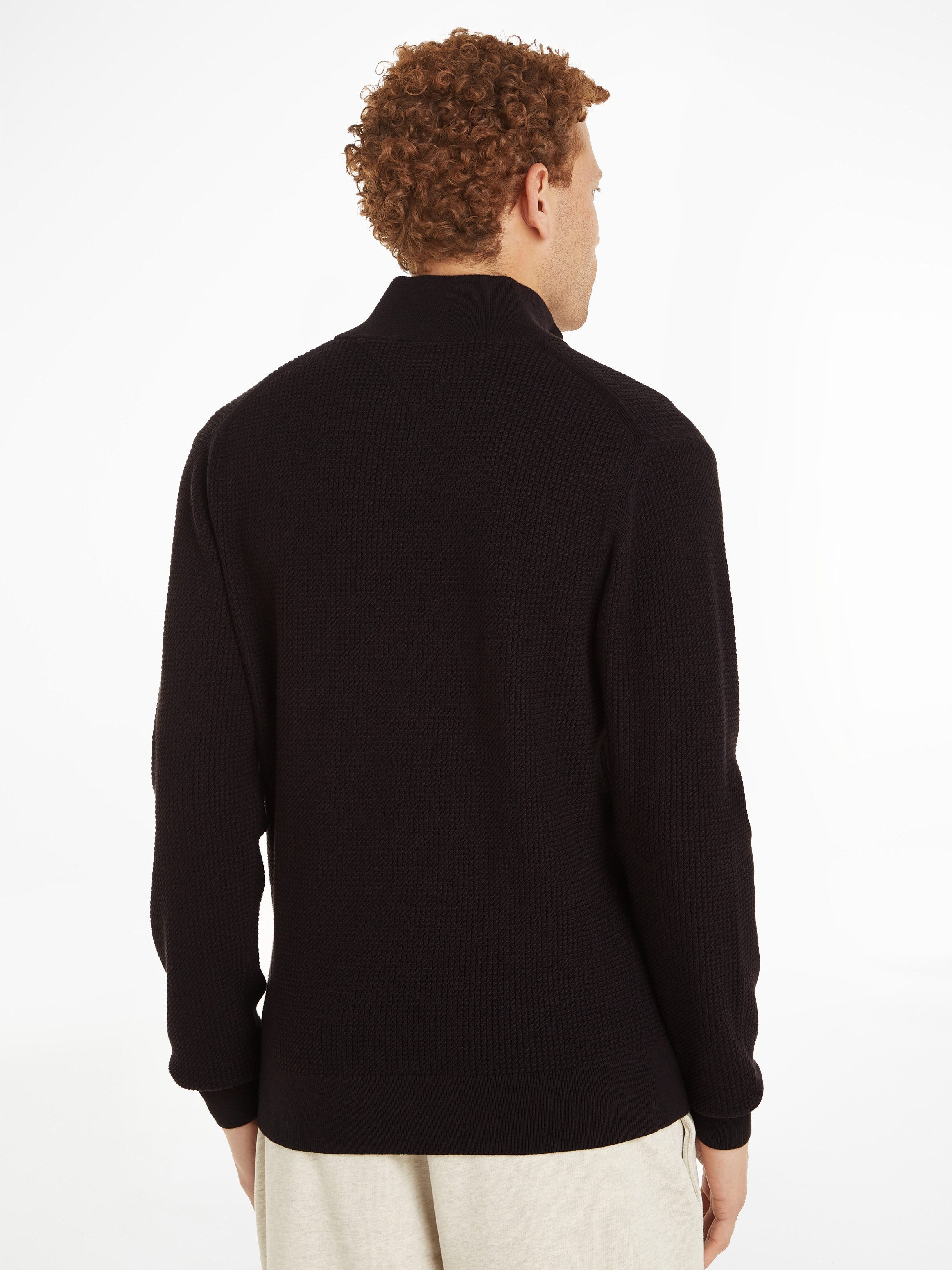 Tommy Hilfiger Schipperstrui STRUCTURE ZIP MOCK