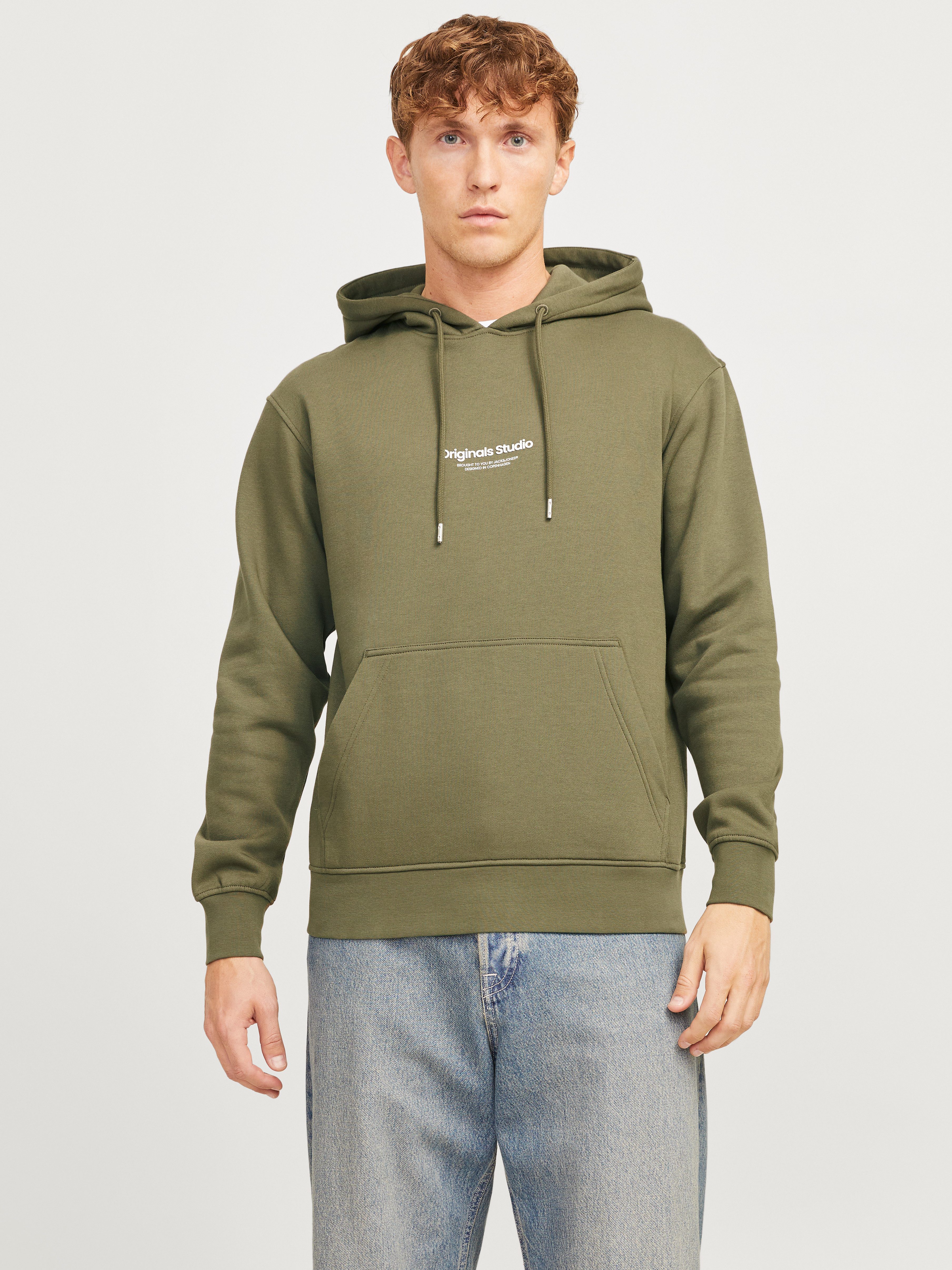 Jack & Jones Hoodie JORVESTERBRO SWEAT HOOD NOOS heren hoodies maat S groen
