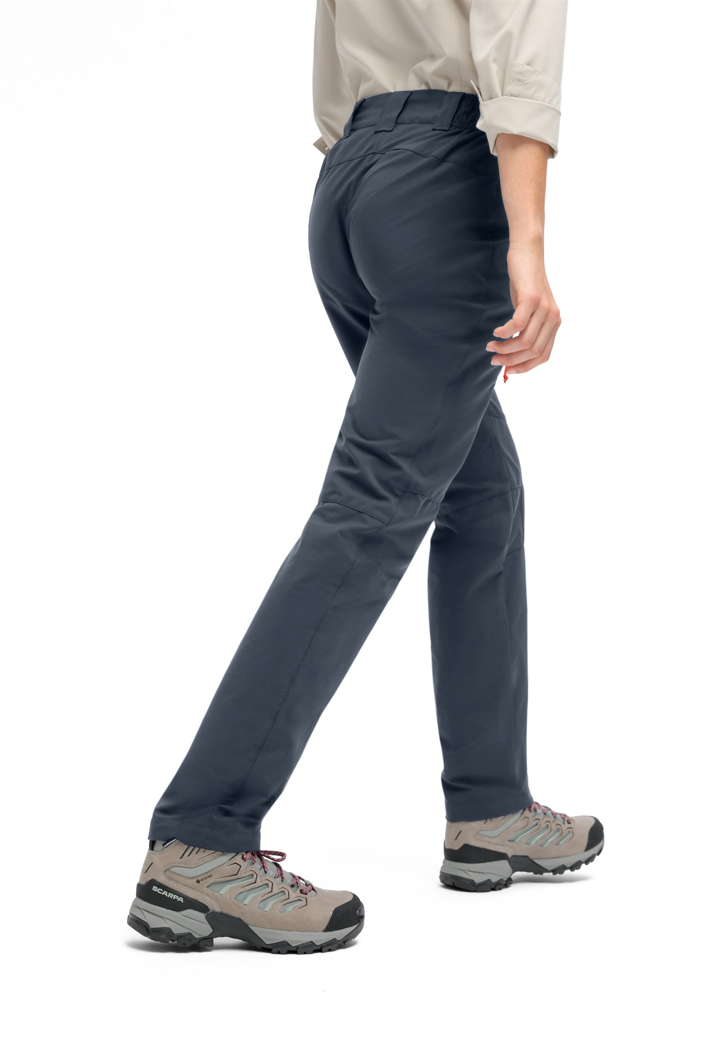 Maier Sports Outdoorbroek Lulaka loop Dames wandelbroek, functionele broek met zakken + riem, regular fit
