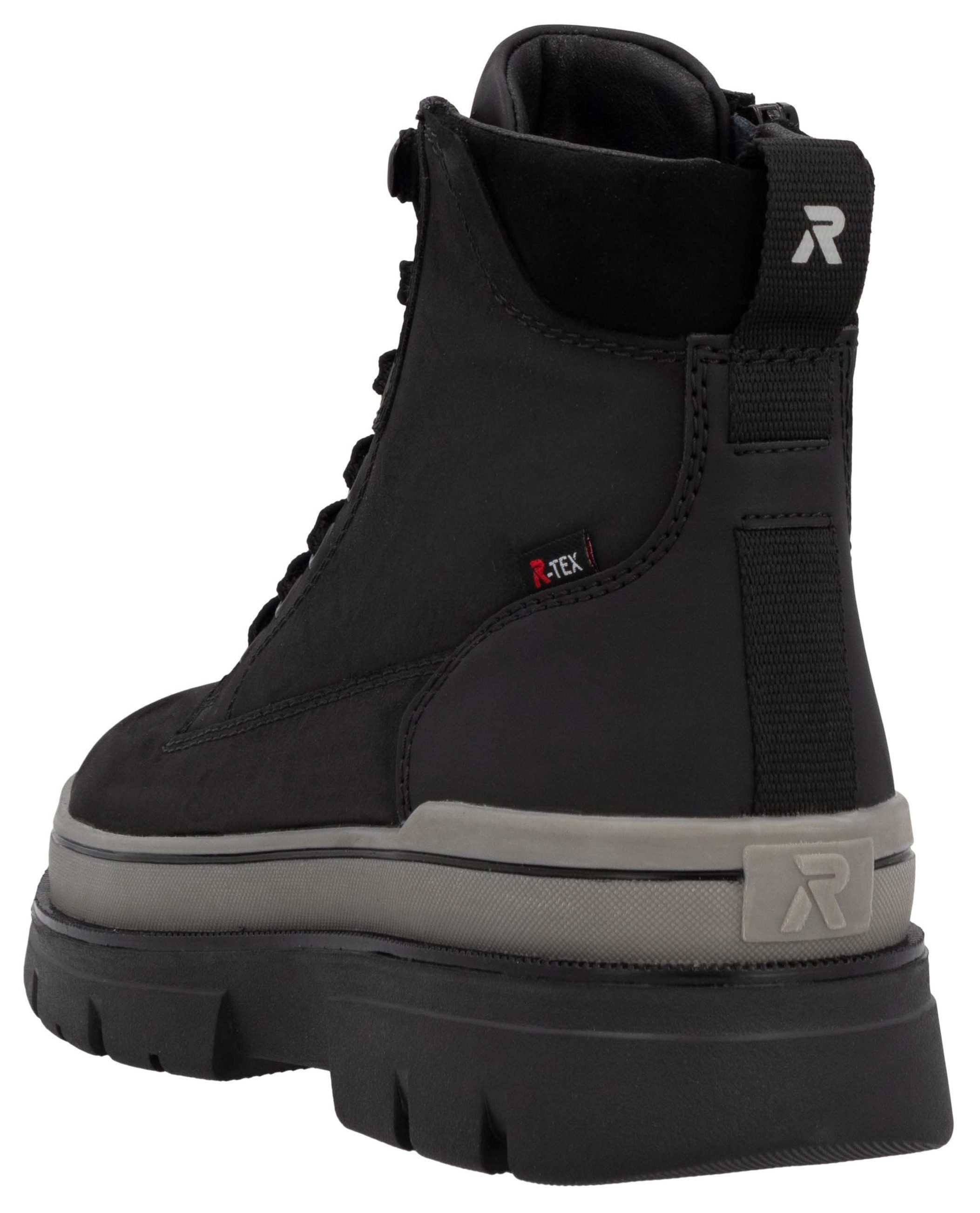 Rieker EVOLUTION Winterlaarsjes Plateau laarzen, veterschoenen met waterafstotend TEX-membraan