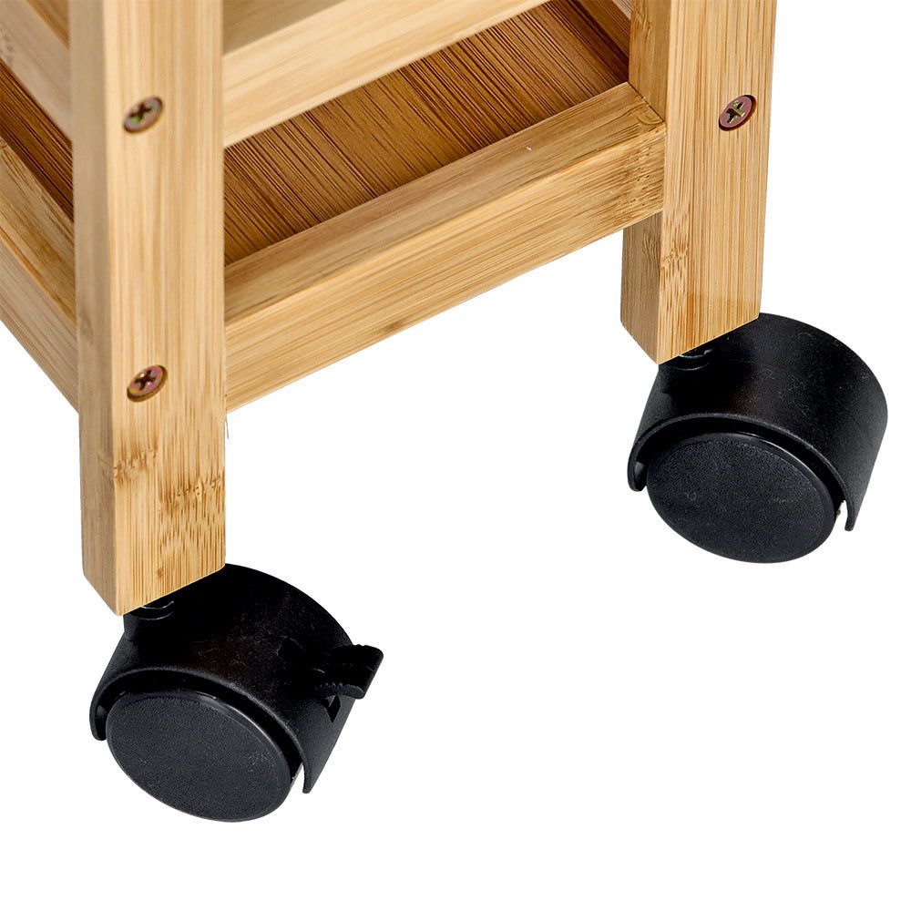 Zeller Present Trolley natuurlijk, bamboe / mdf, incl. 4 wielen