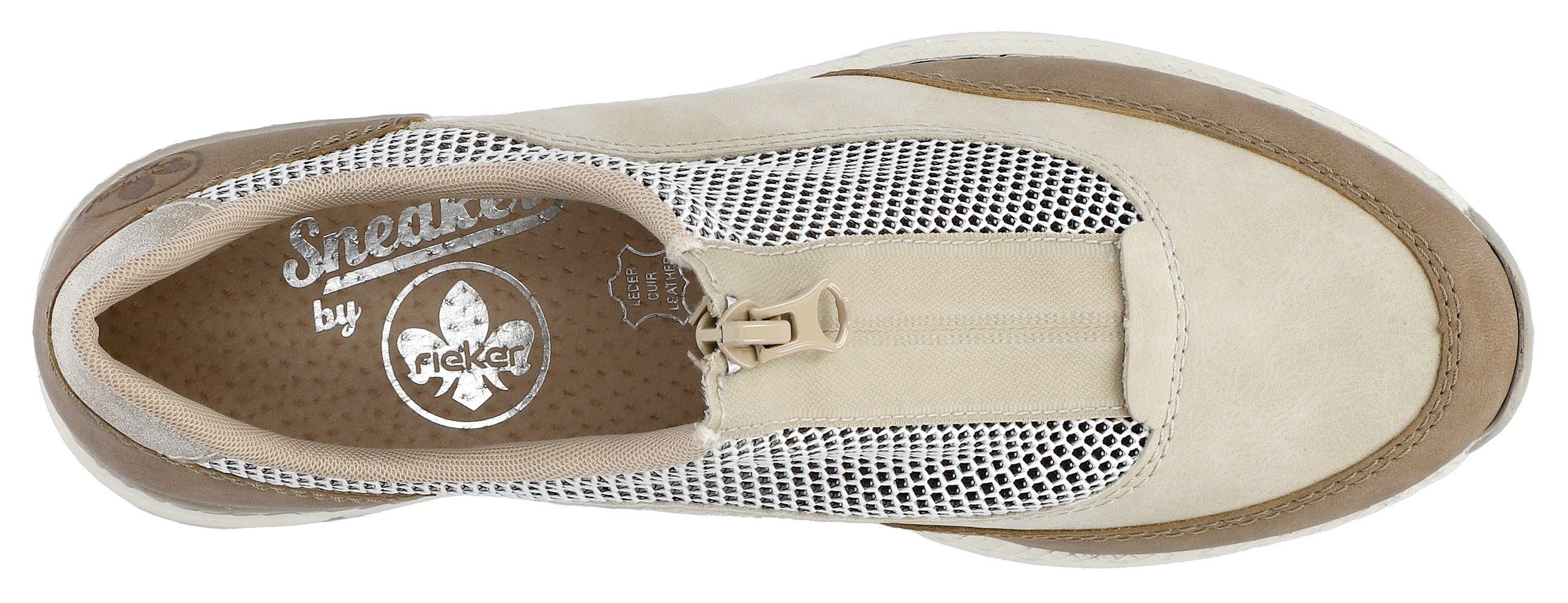 Rieker Plateausneakers Slipper, vrijetijdsschoen met verwijderbare binnenzool