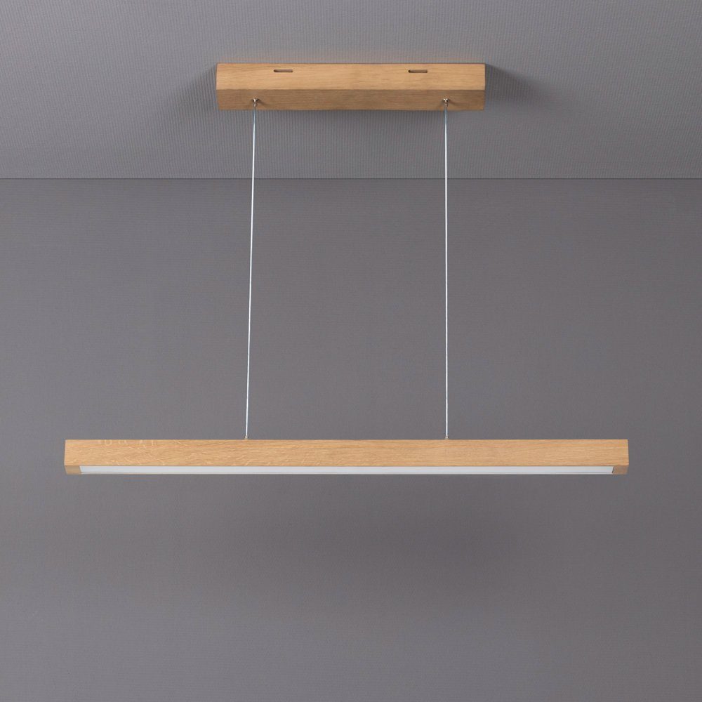SPOT Light Hanglamp SMAL Hanglamp, eikenhout, met geïntegreerde 24V-ledmodule, touch dimmer