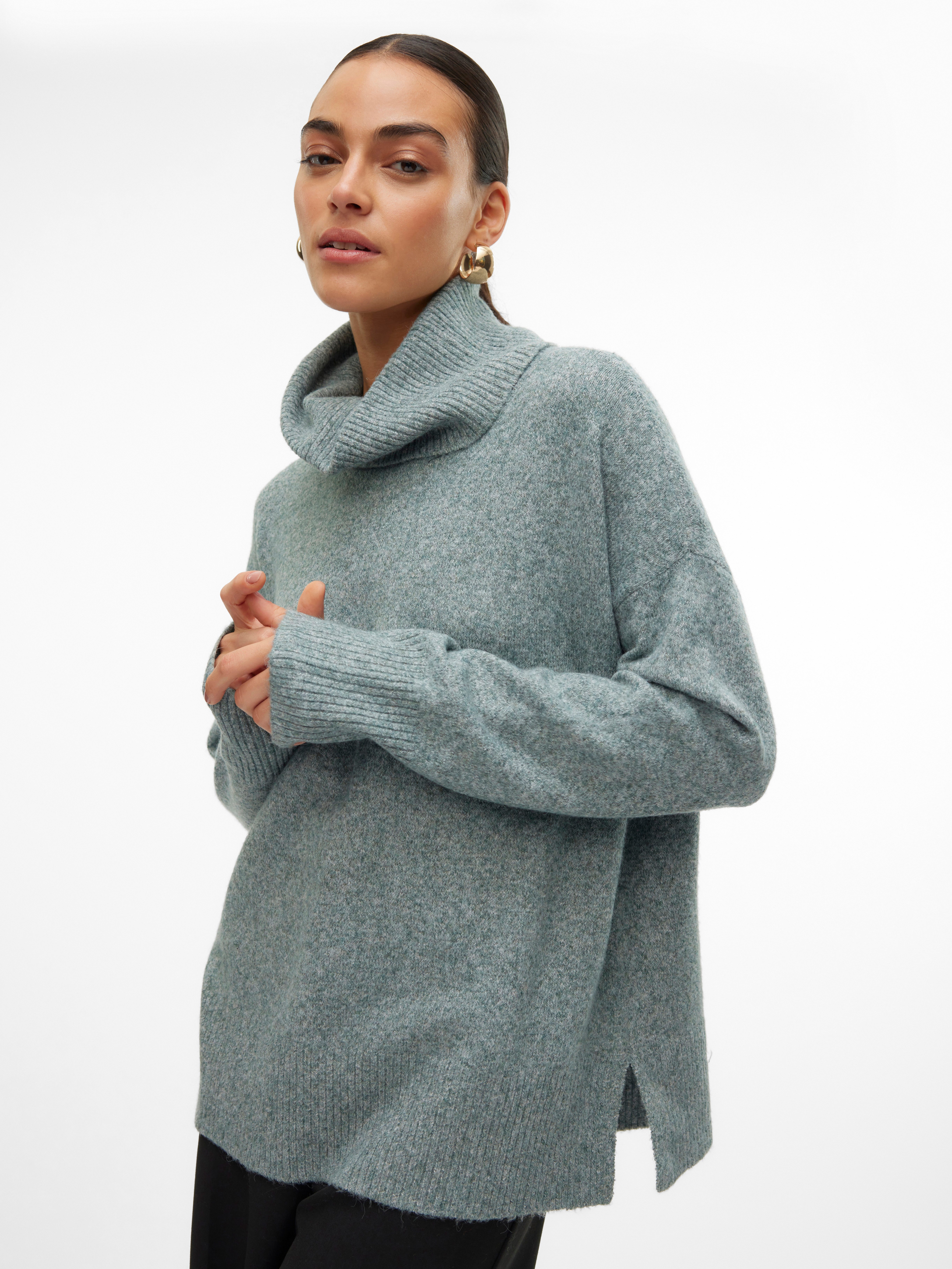 Vero Moda Coltrui VMDOFFY LS COWLNECK BLOUSE GA NOOS