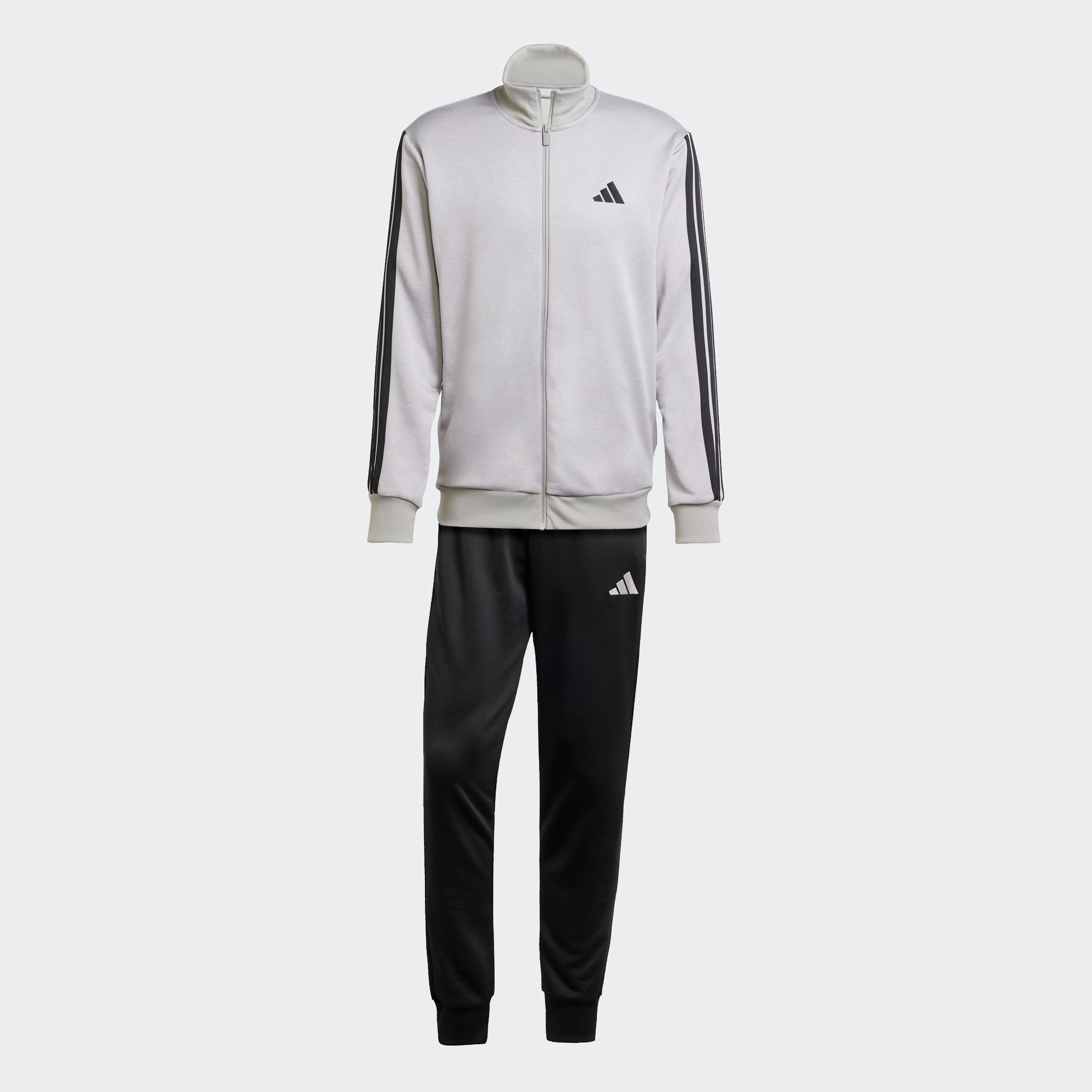 adidas Sportswear Trainingspak M 3S FT TT TS drie-strepen trainingspak van zacht french terry materiaal (2-delig)