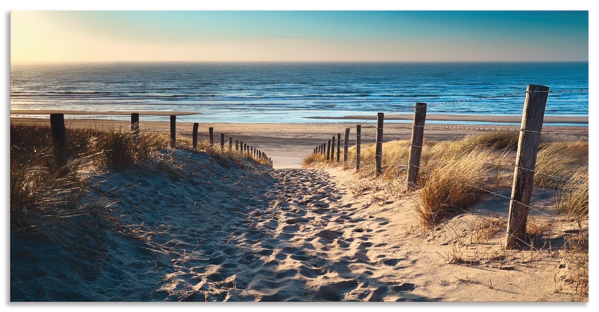 Artland Keukenwand Weg naar het Noordzeestrand zonsondergang zelfklevend in vele maten - spatscherm keuken achter kookplaat en spoelbak als wandbescherming tegen vet, water en vuil