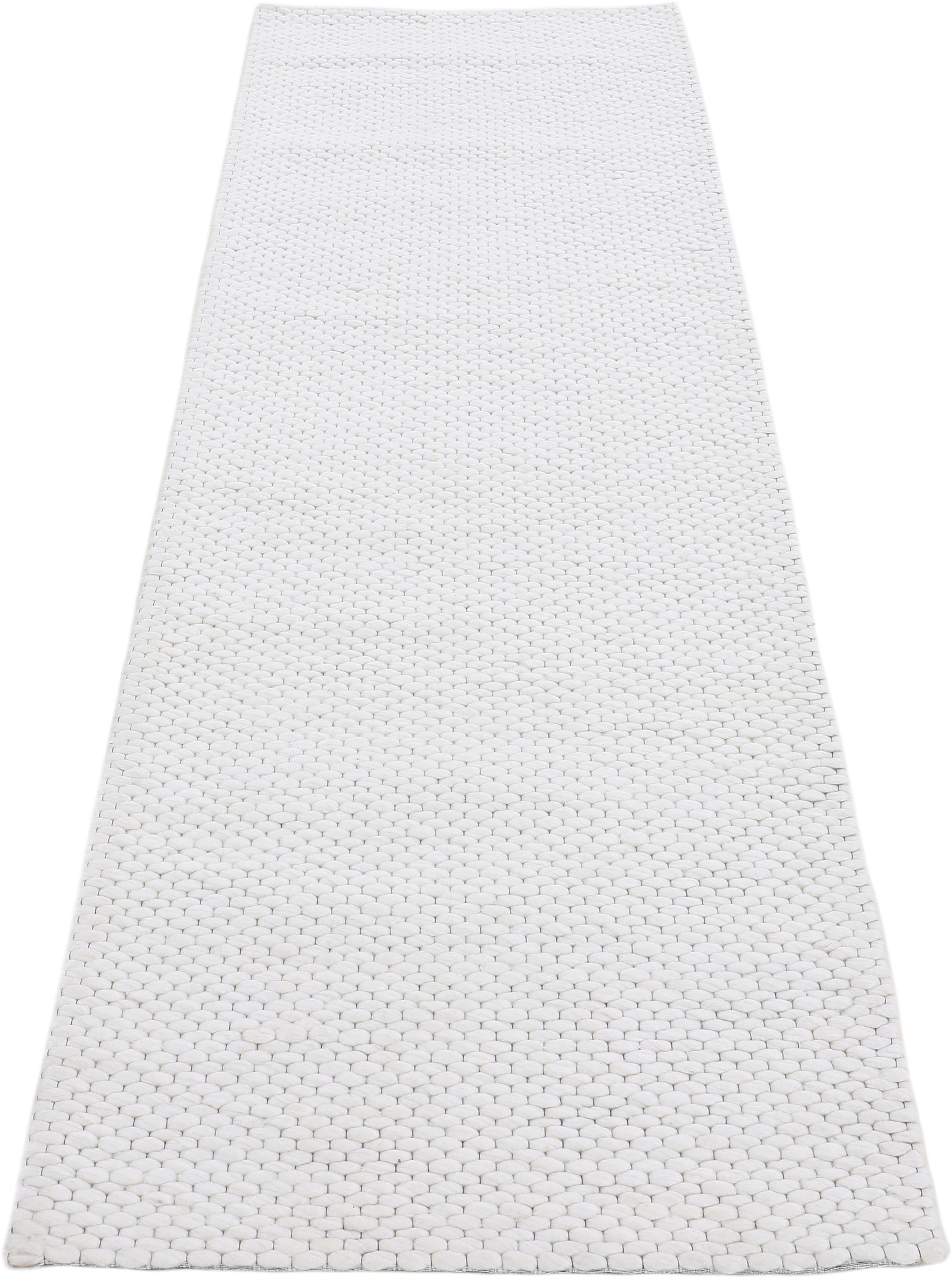 carpetfine Loper Sina Handgeweven tapijt, 100% wol, gemêleerd, handgeweven, zacht & knuffelig