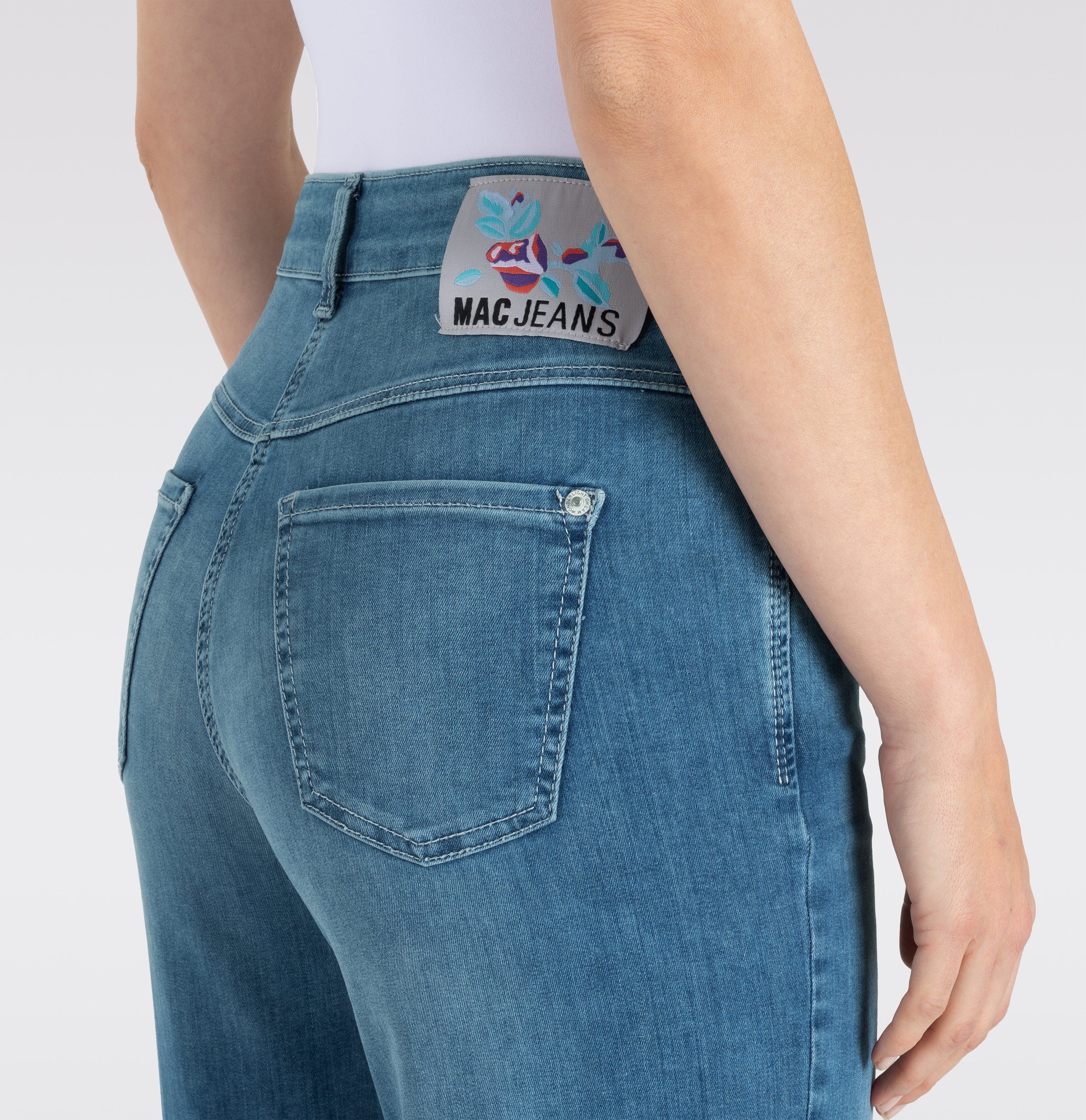 MAC Wijde jeans DREAM WIDE met wijde broekspijp - stretch