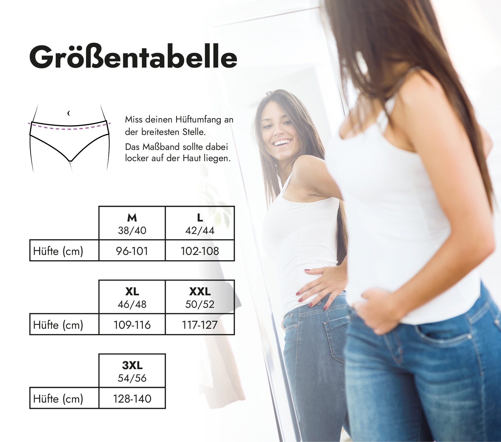 Hydas Incontinentieslip mit integrierter dünner, 5-Lagen-Technologie Saugeinlage, High-Waist