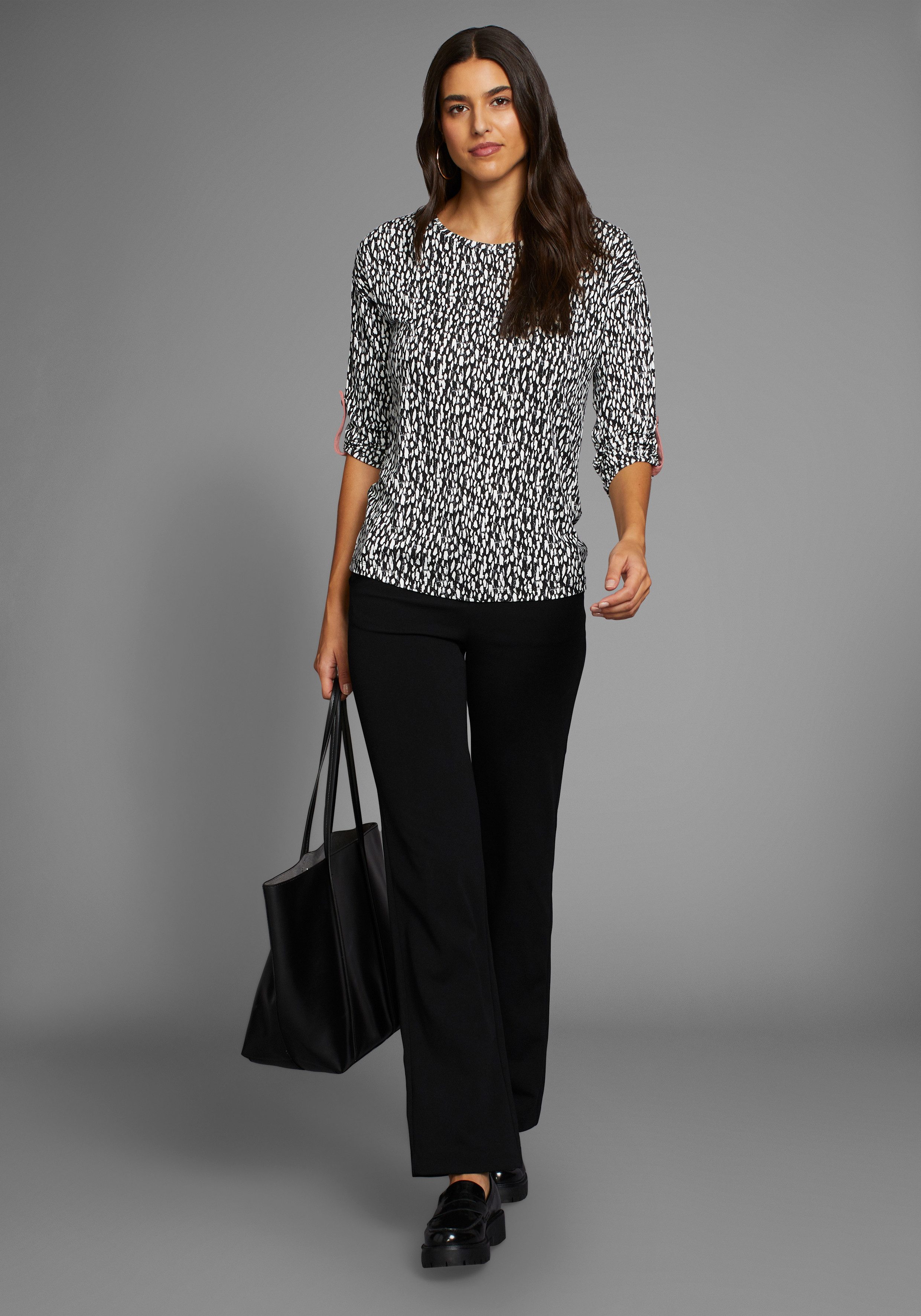 Laura Scott Shirt met 3 4 mouwen met all-over print