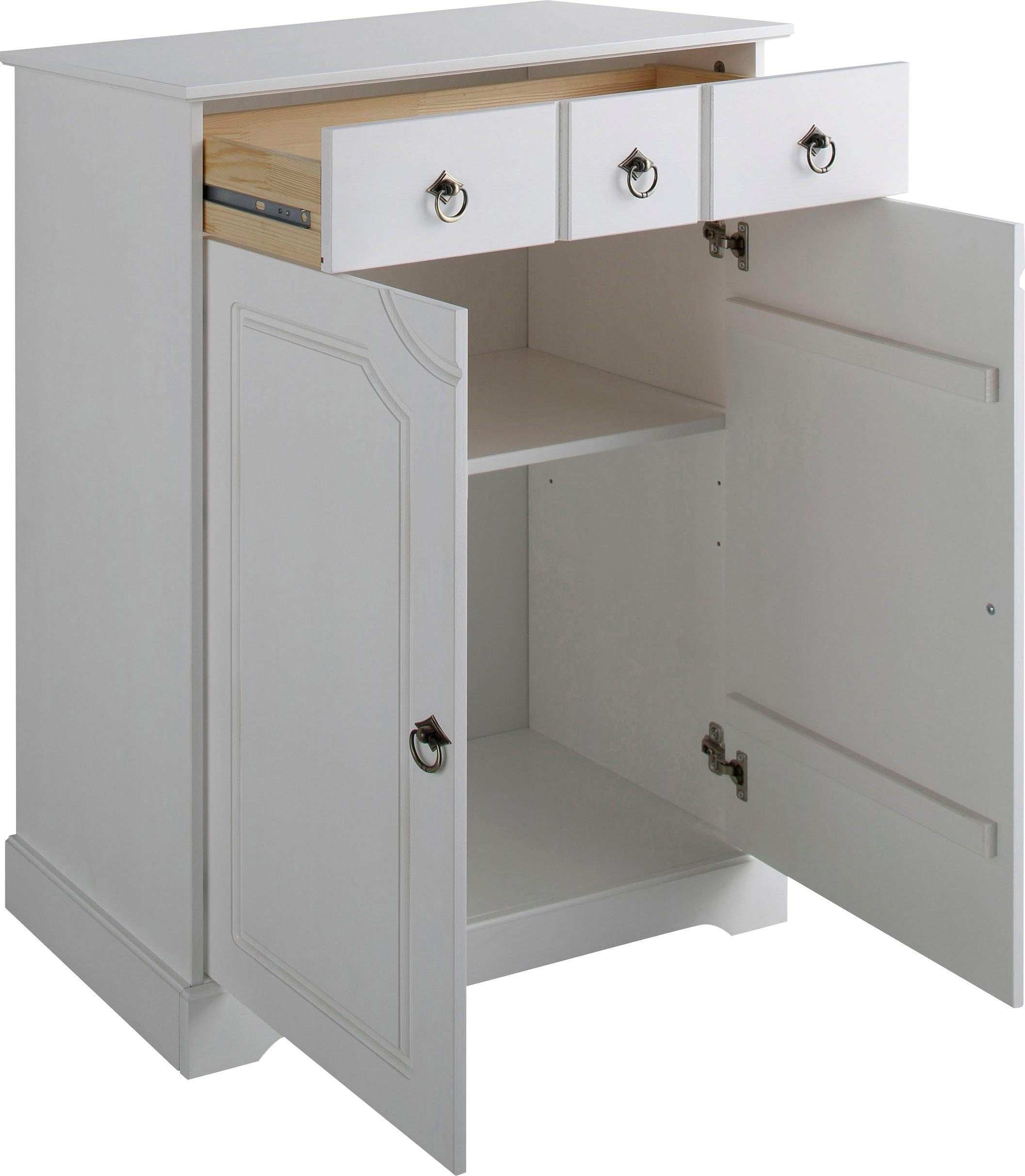 Home affaire Kast Klera Breedte 81 cm, van massief grenen, FSC®-gecertificeerd