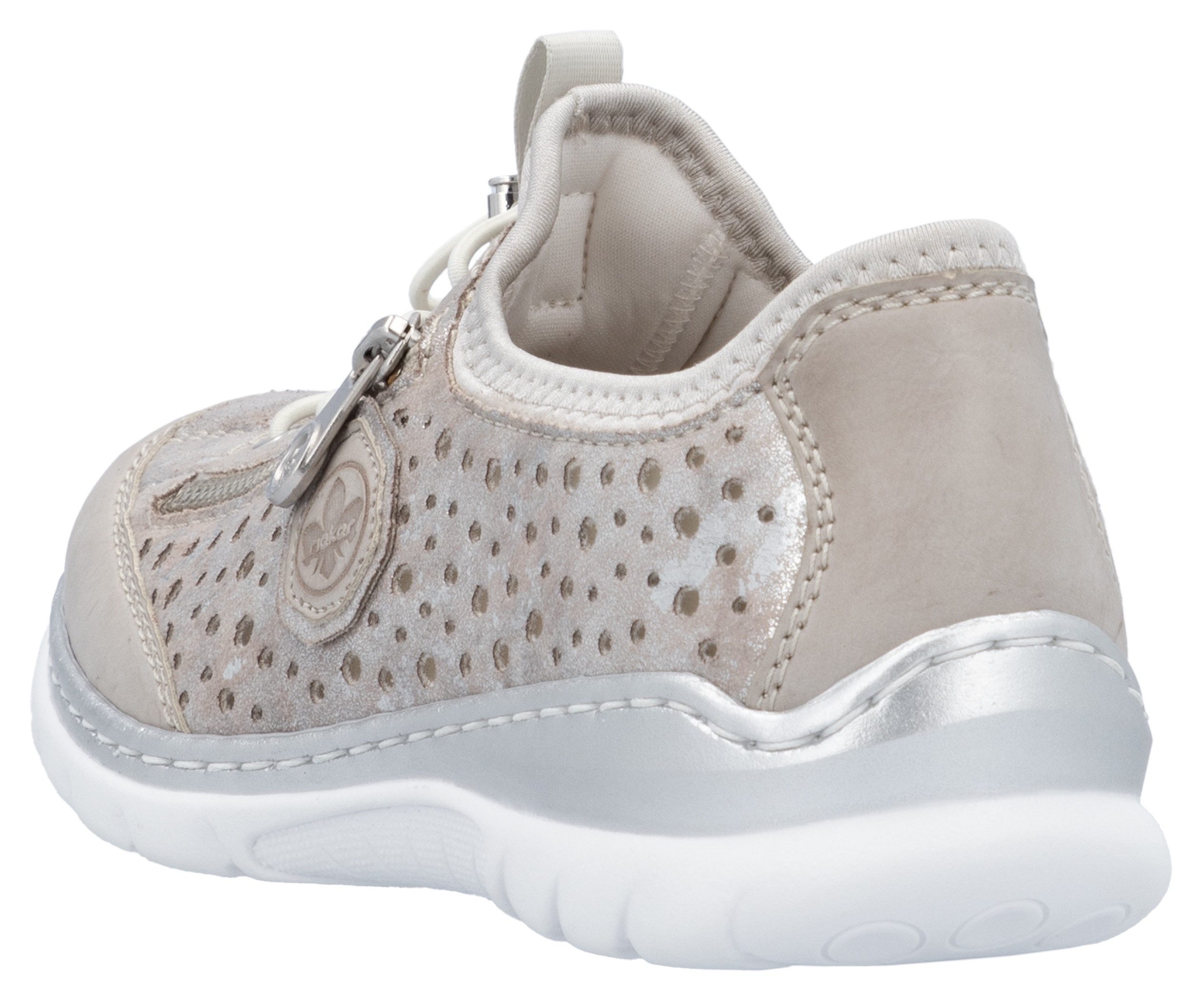 Rieker Slip-on sneakers , instapschoen, vrijetijdsschoen, lage schoen met snelle sluiting