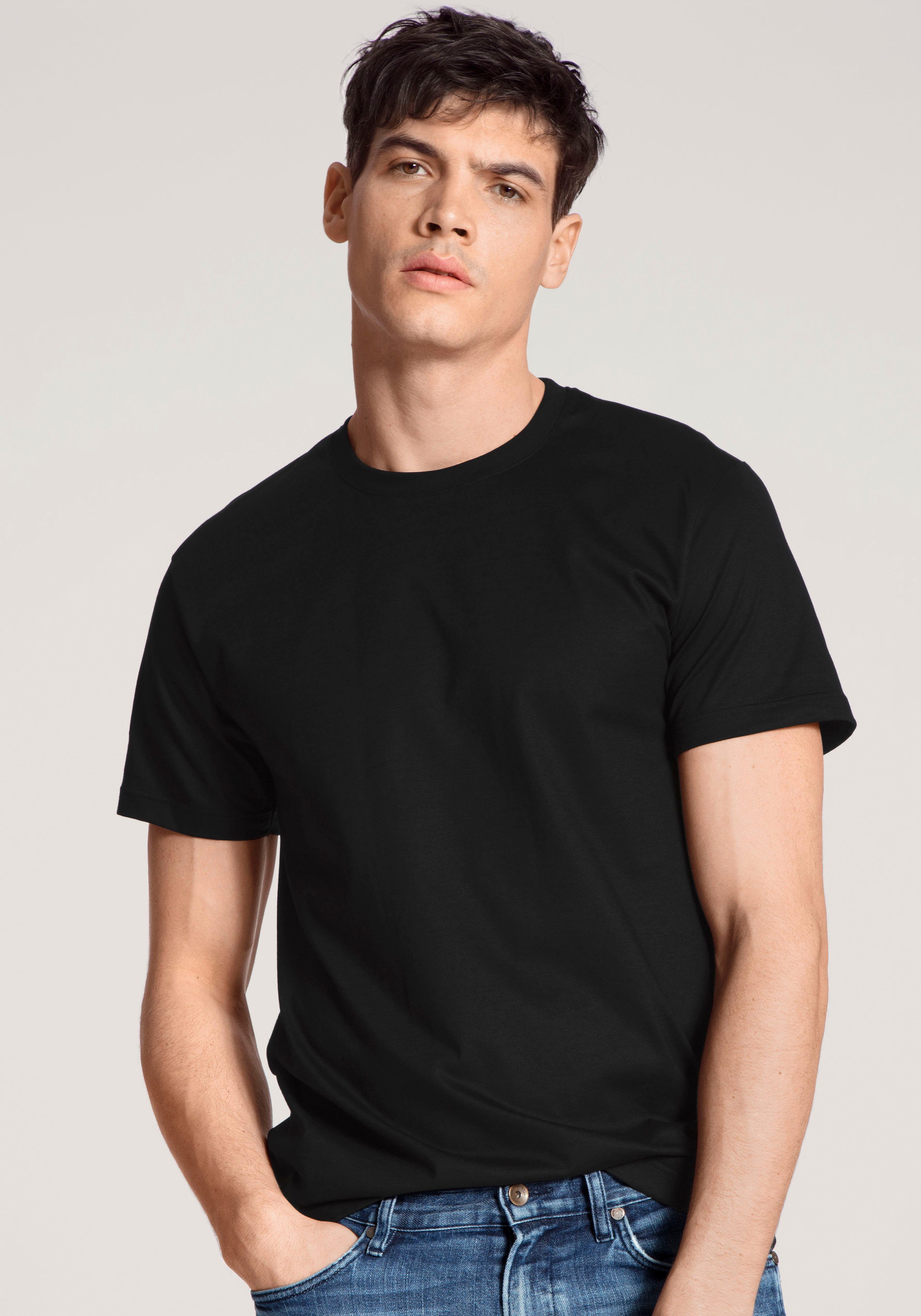 CALIDA T-shirt Natural Benefit (Set van 2)