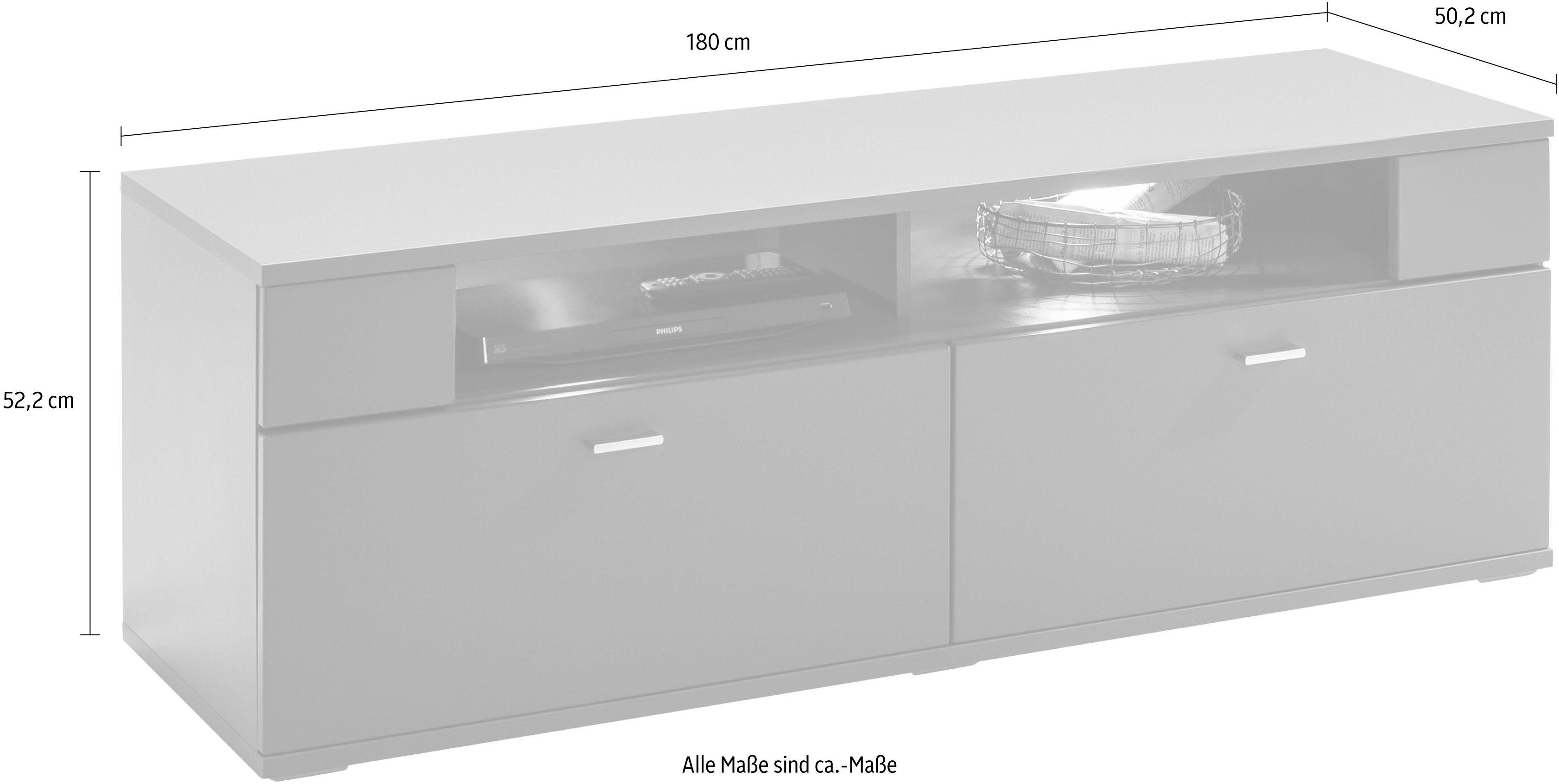 set one by Musterring Tv-meubel Tacoma Type 33, breedte 180 cm