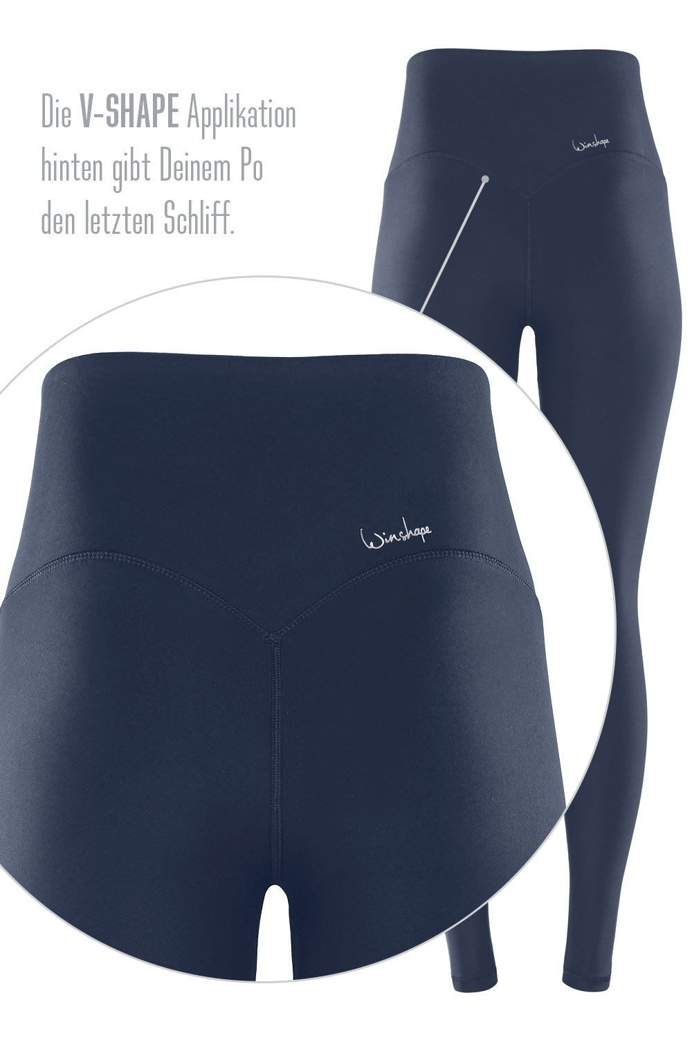 Winshape Legging Functional Comfort HWL117C met v-vorm applicatie en core-band