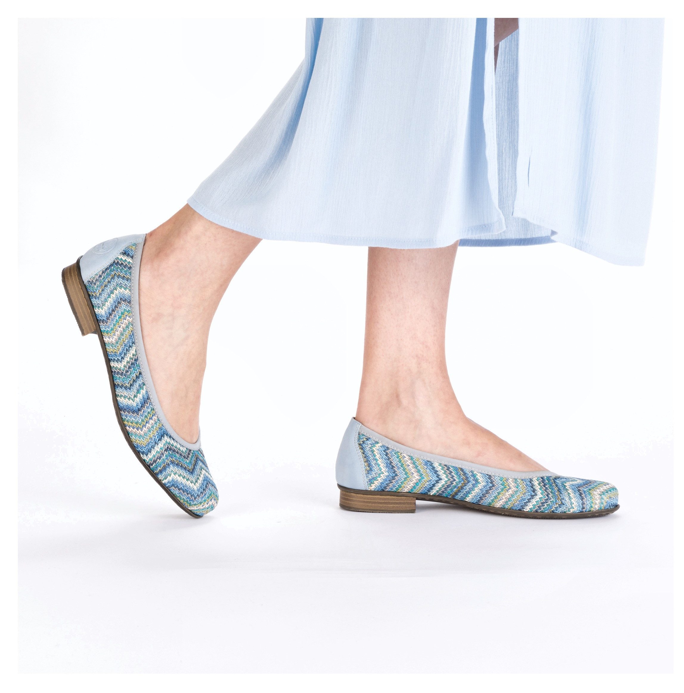 Rieker Ballerina's , slippers, instapschoen, pumps met zachte binnenzool