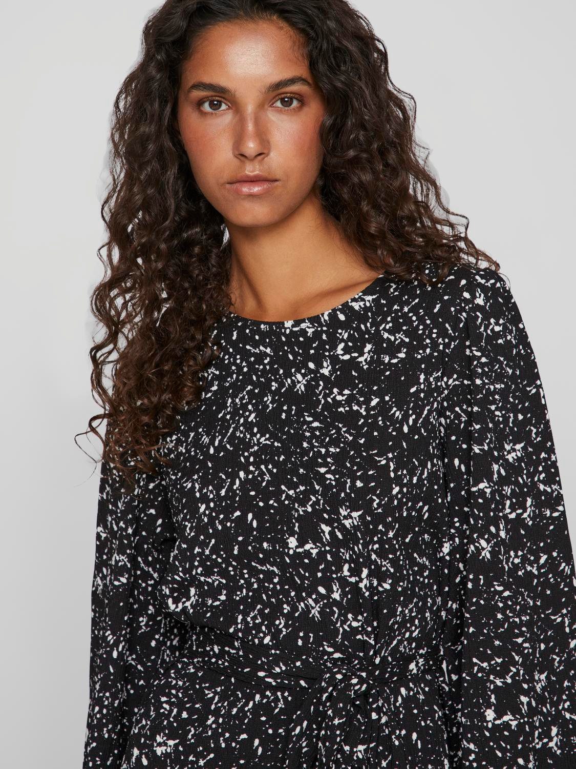 Vila Mini-jurk VIPEFFI L S DRESS NOOS