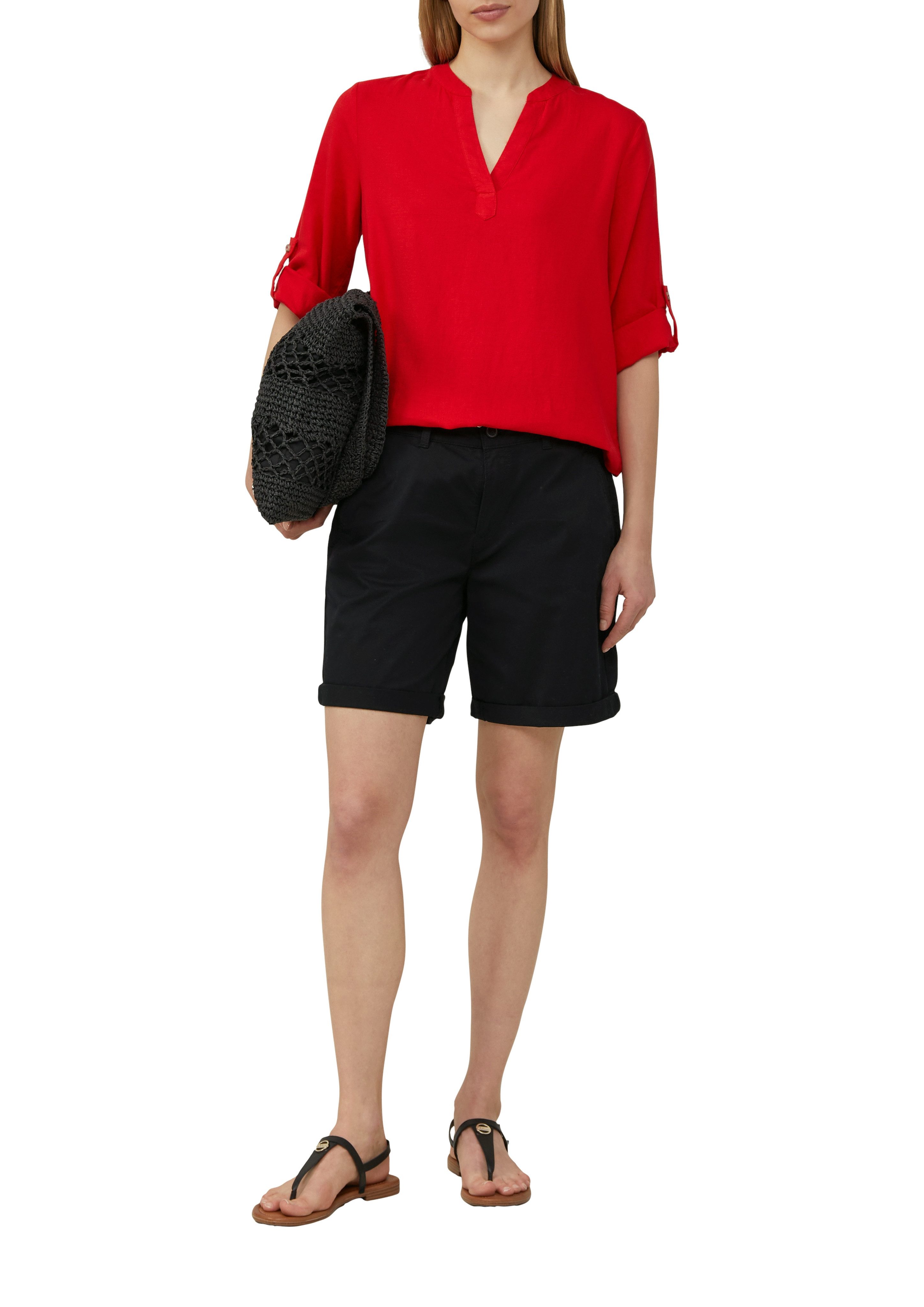 s.Oliver Klassieke blouse met turn-up